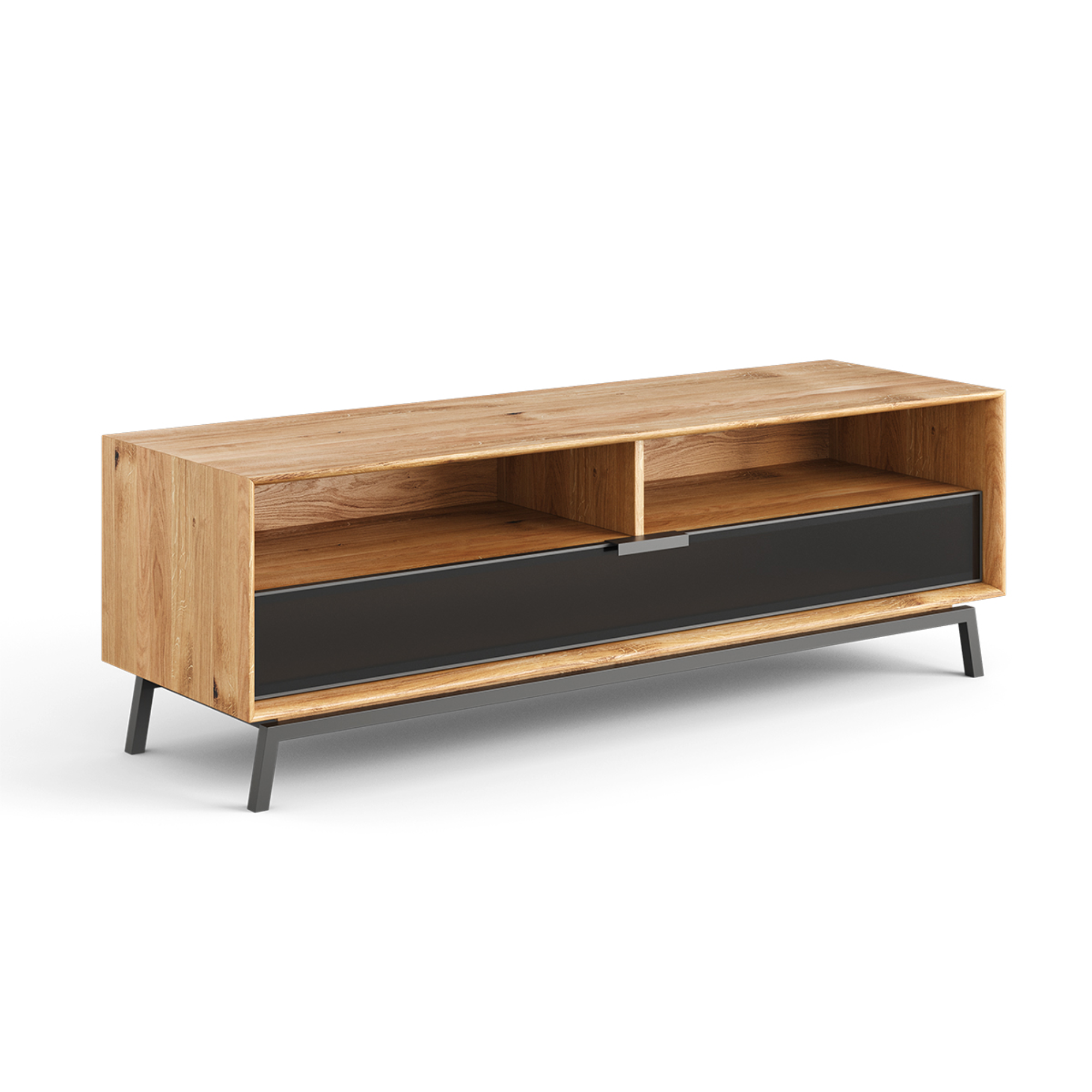 TV Komoda Modern Loft 160x50cm, Materijal: Masivno Drvo Hrast
