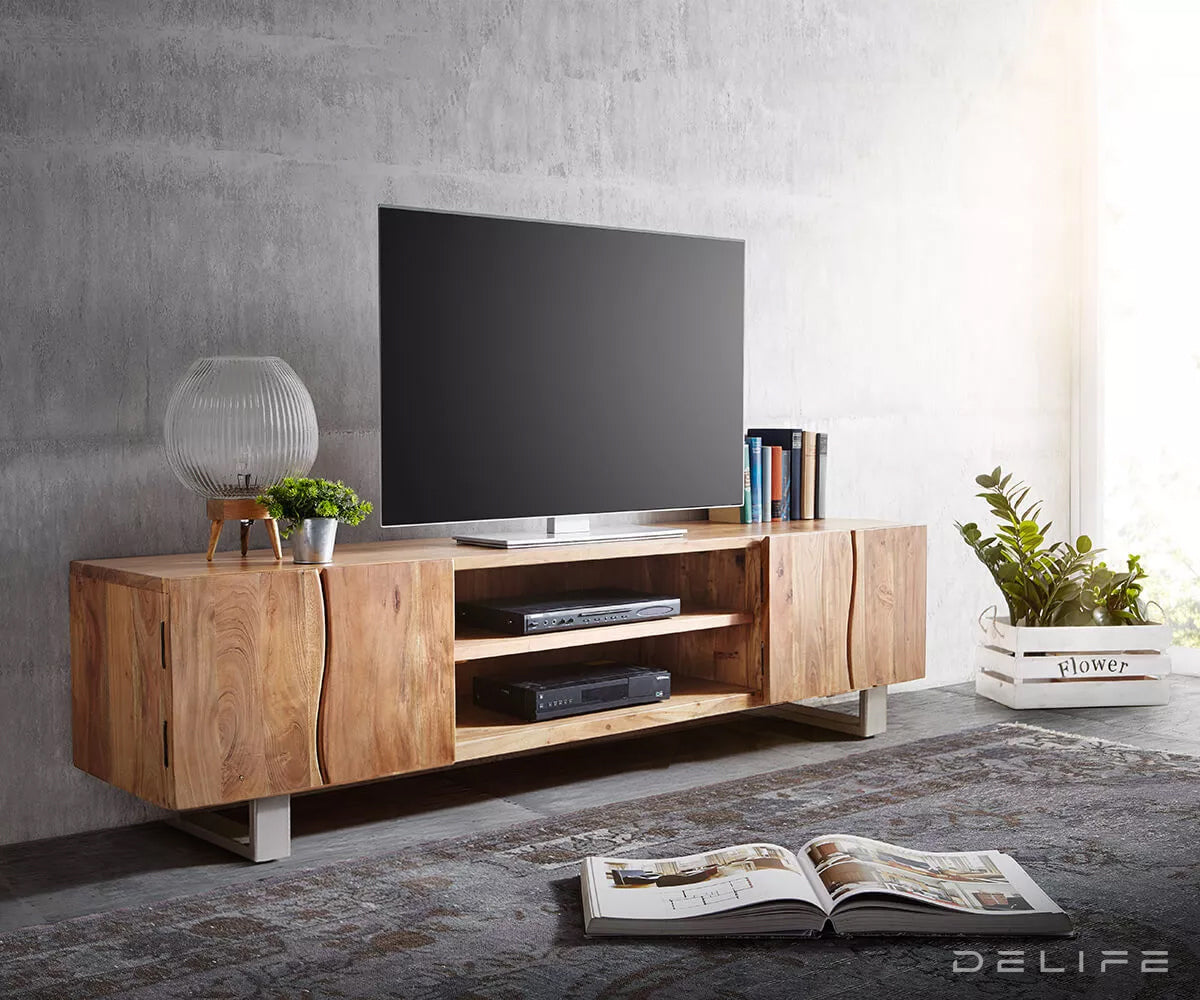 Komoda Live Edge 200x46cm, Materijal: Bagrem