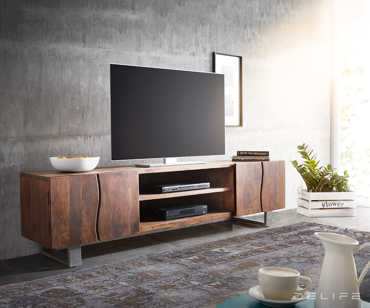 Komoda Live Edge 200x46cm, Materijal: Bagrem