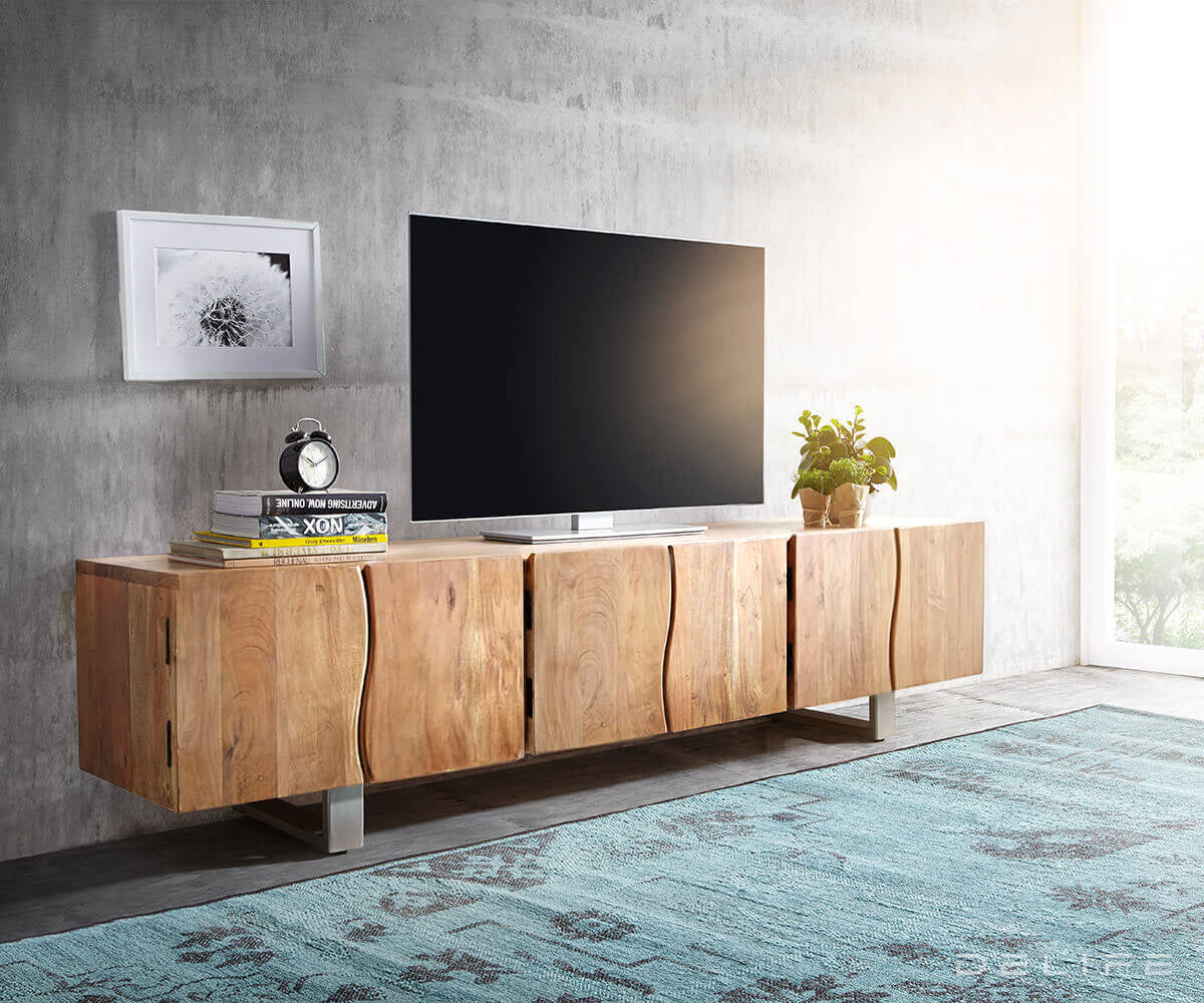 Komoda Live Edge 220x46cm, Materijal: Bagrem