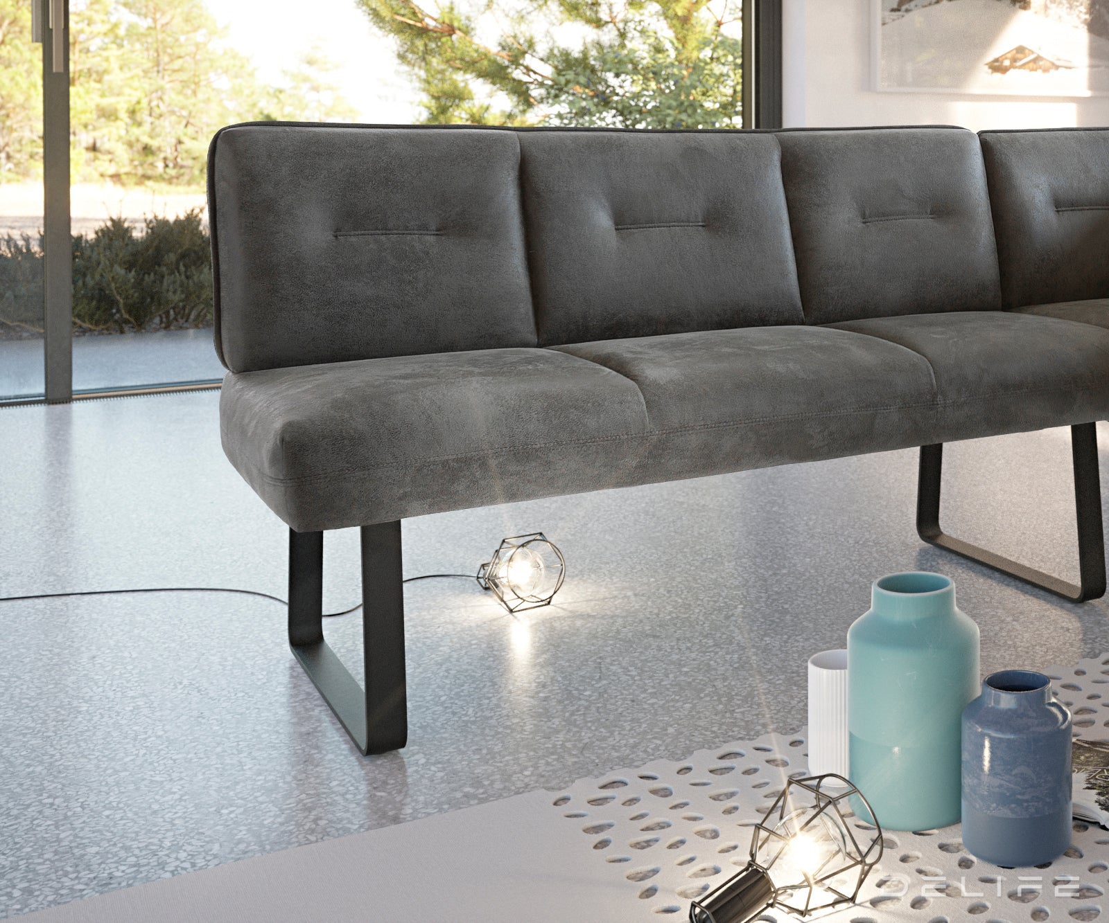 Klupa Pavle 200x170cm, Materijal: Mikrovelur