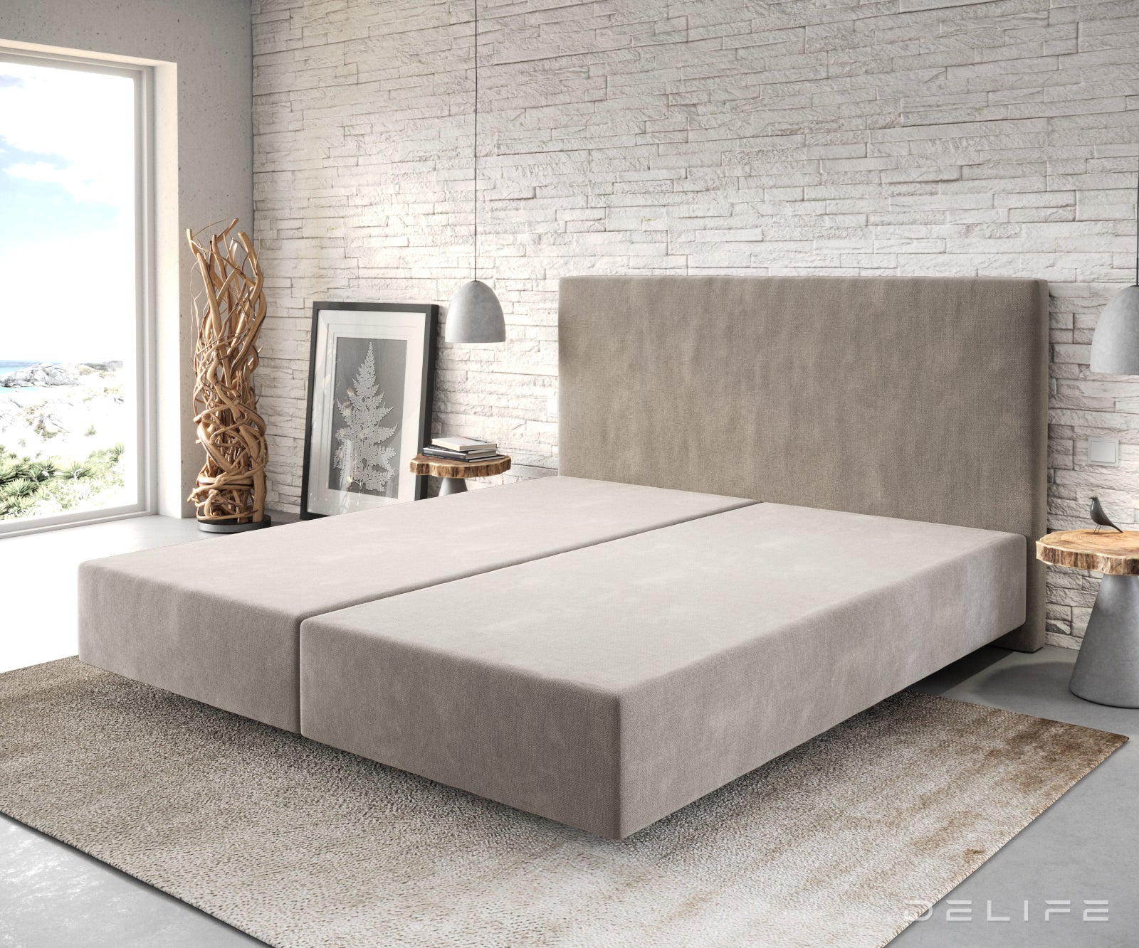 Box spring okvir Dream-Well, Materijal: Mikrofibra