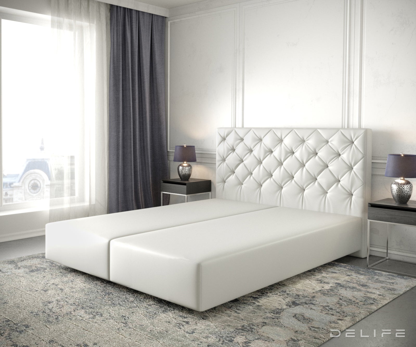 Box spring okvir Dream-Great, Materijal: Umjetna koža