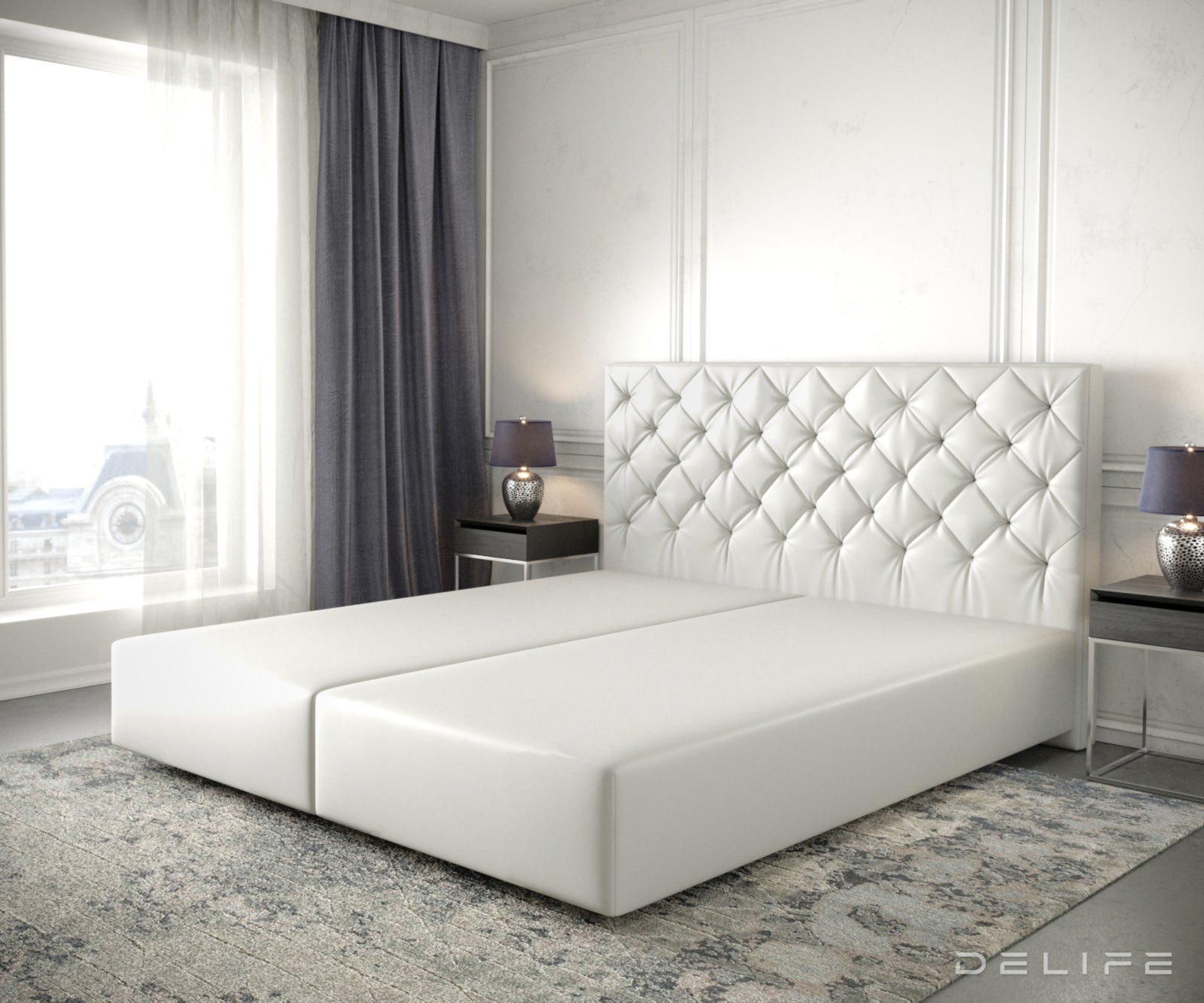 Box spring okvir Dream-Great, Materijal: Umjetna koža