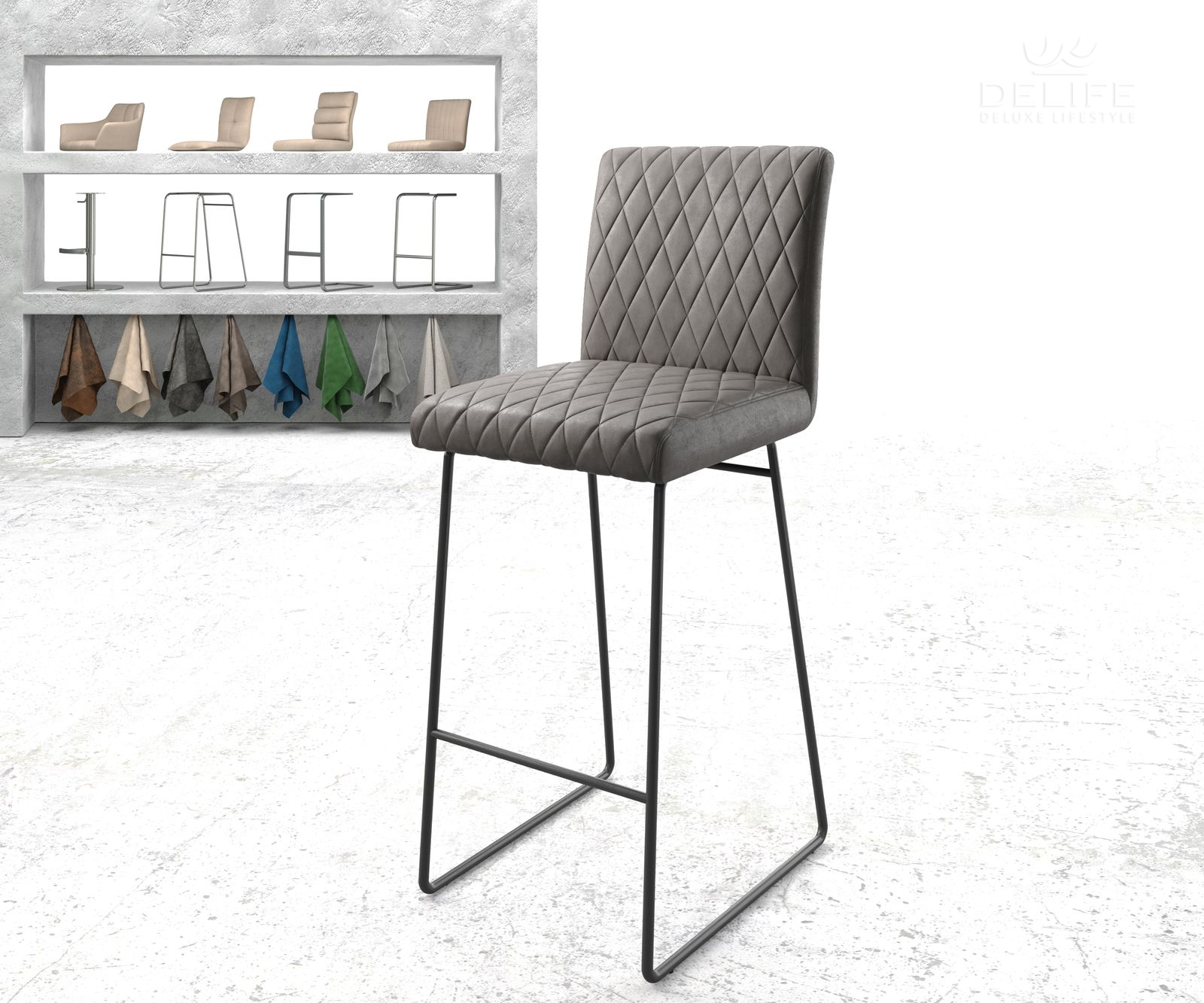Barska stolica Earnest, Materijal: Mikrofibra