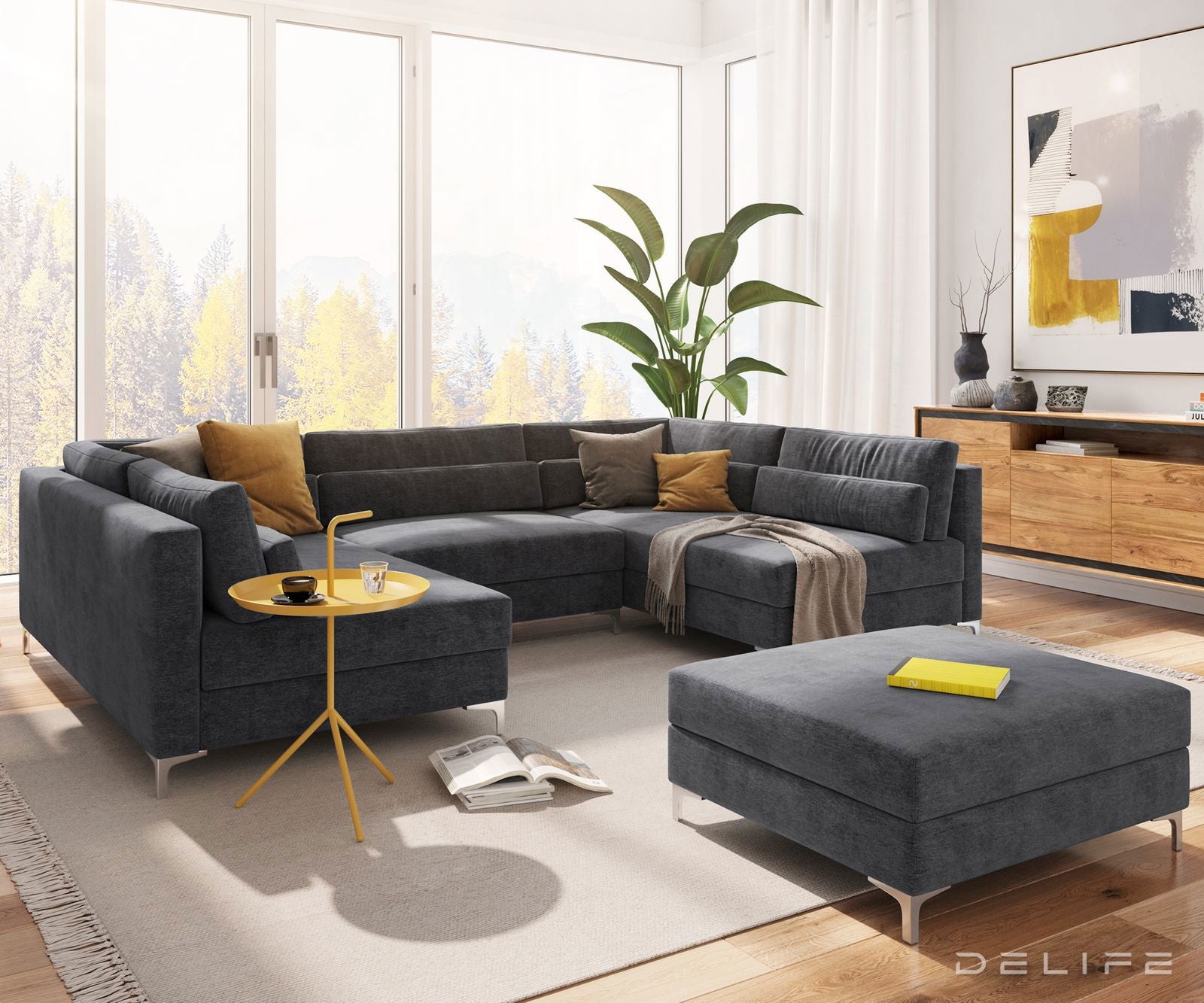 Kutna garnitura Elio 300x185cm, Materijal: Mikrofibra