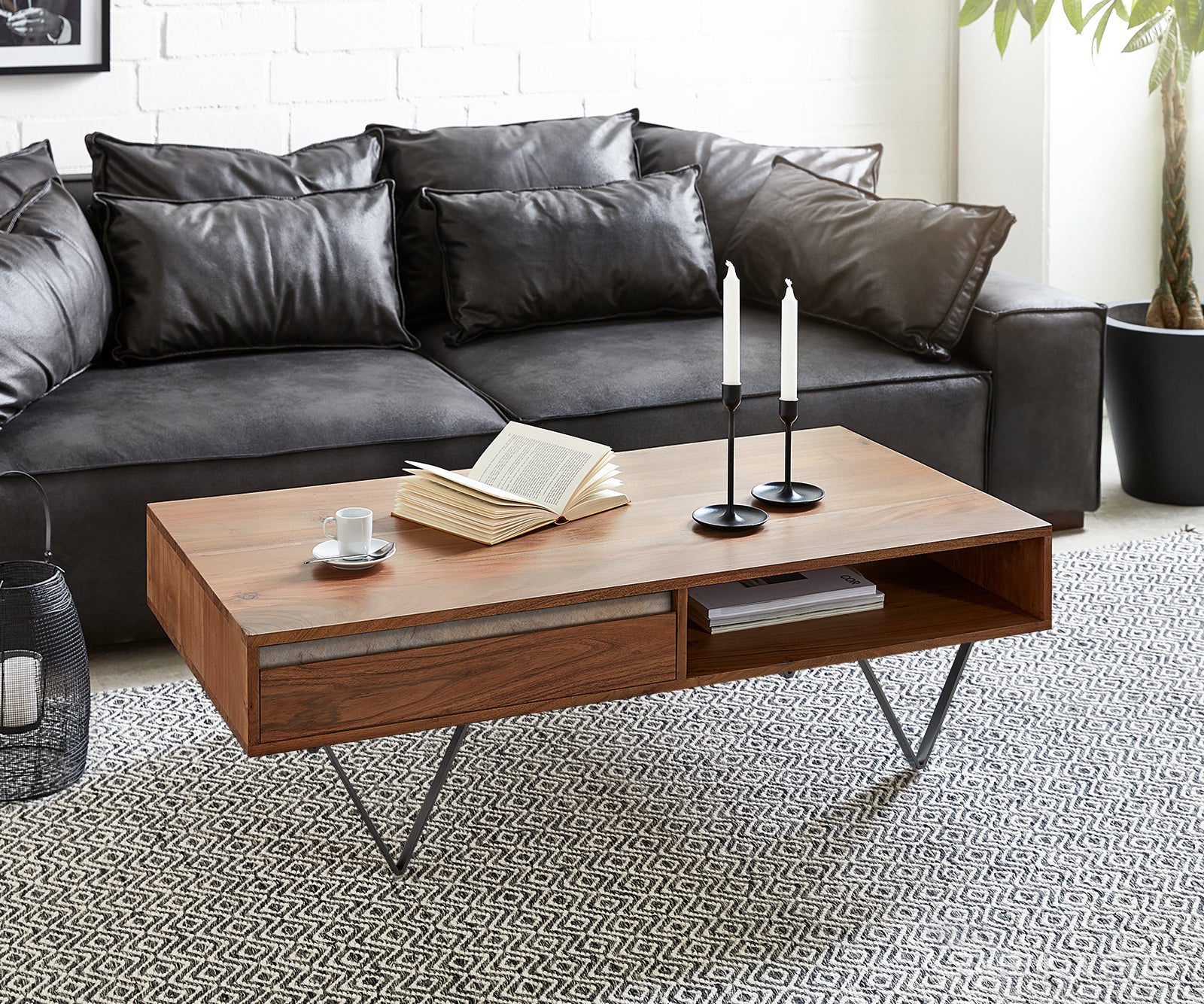 Klub stolić Stonegrace 115x60cm, Materijal: Bagrem