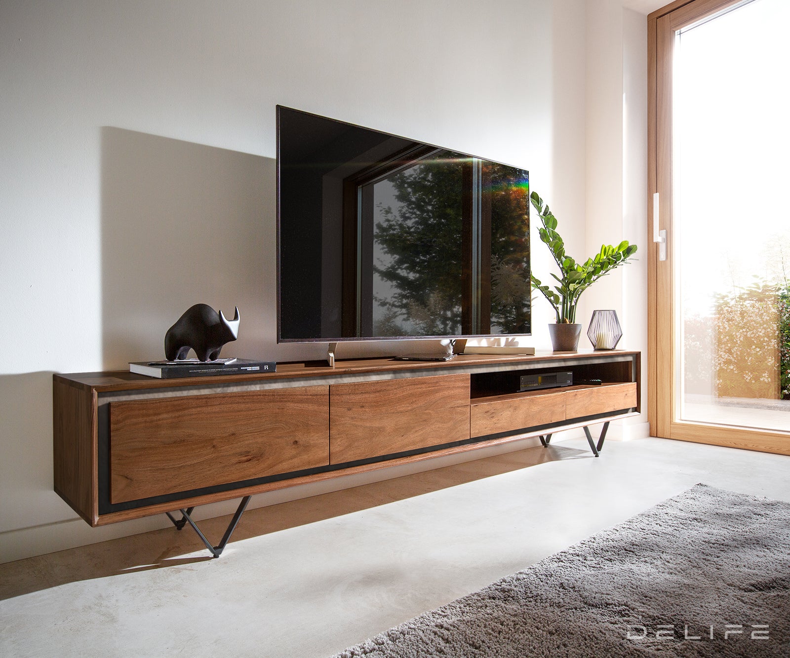 Komoda Stonegrace 240cm, Materijal: Bagrem