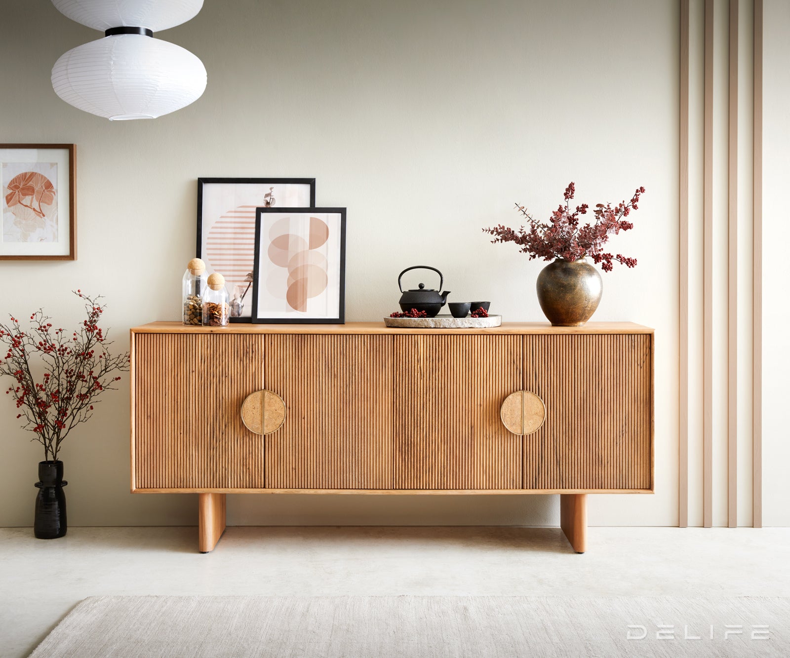 Komoda Surimu 175cm, Materijal: Bagrem