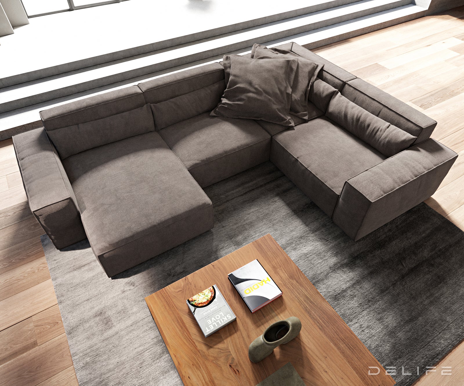 Velika kutna garnitura Sirpio L 303x210cm, Materijal: Mikrofibra
