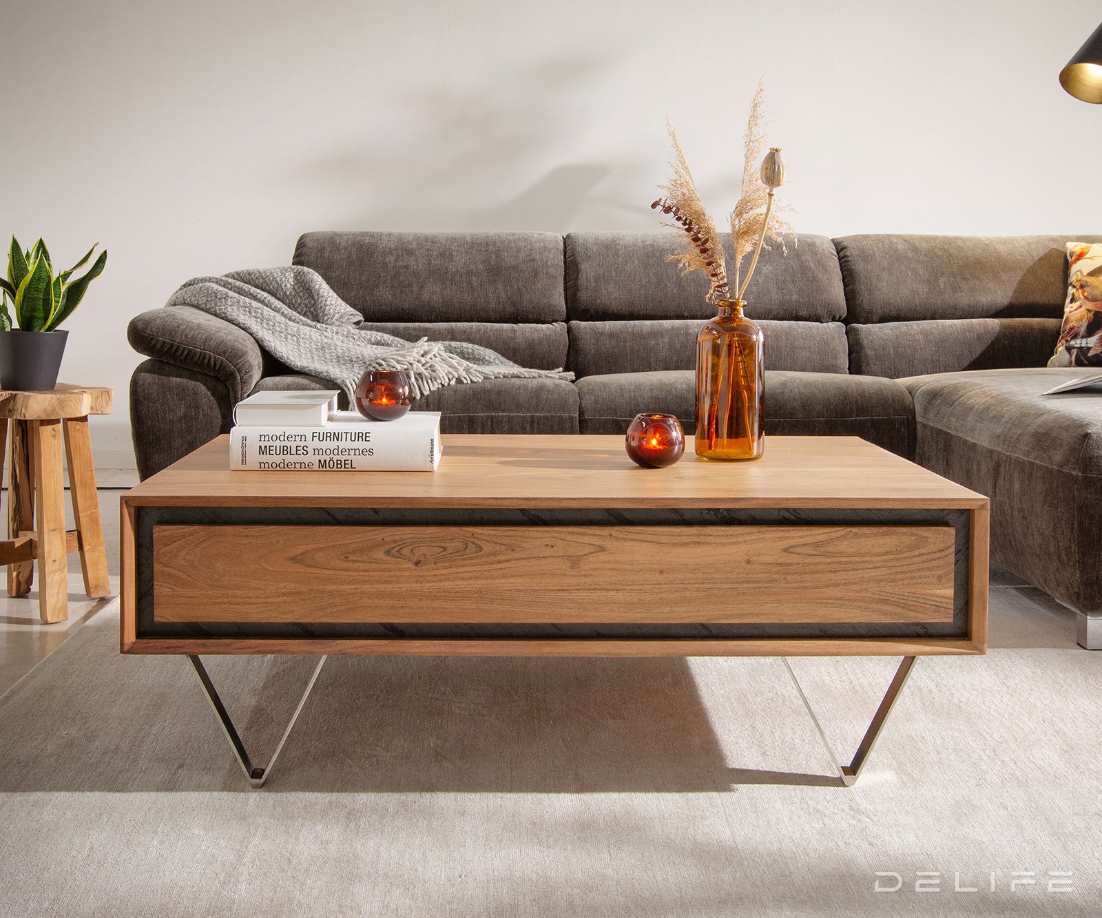 Klub stolić Stonegrace 115x60cm, Materijal: Bagrem