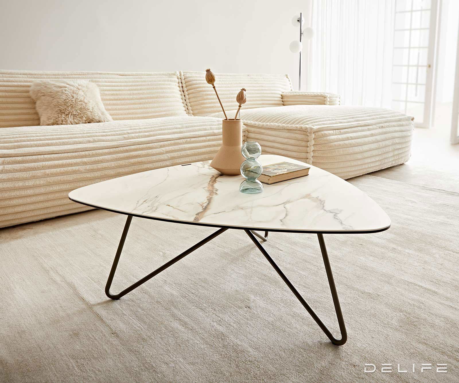 Klub stolić Ekrem 88x85cm, Materijal: Keramika Calacatta