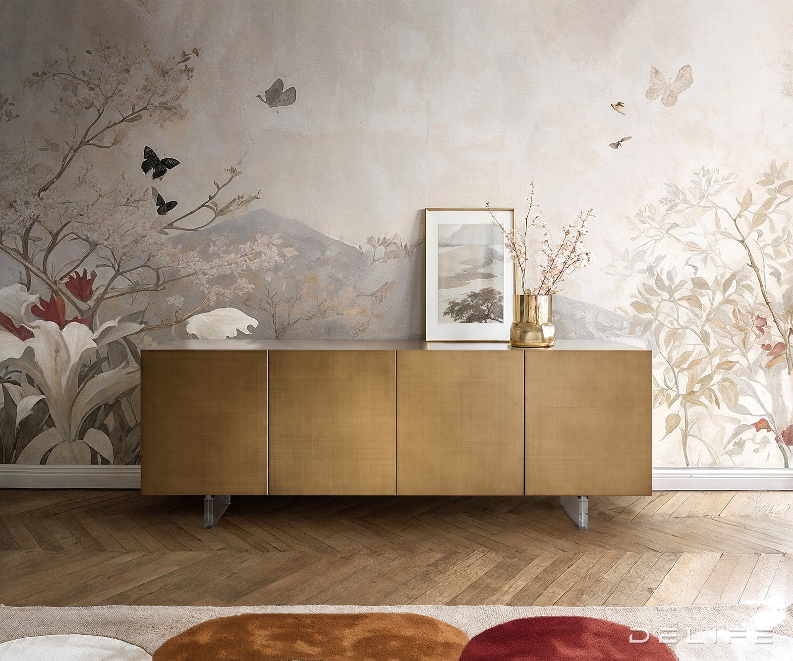 Komoda Aira 200x50cm, Materijal: MDF