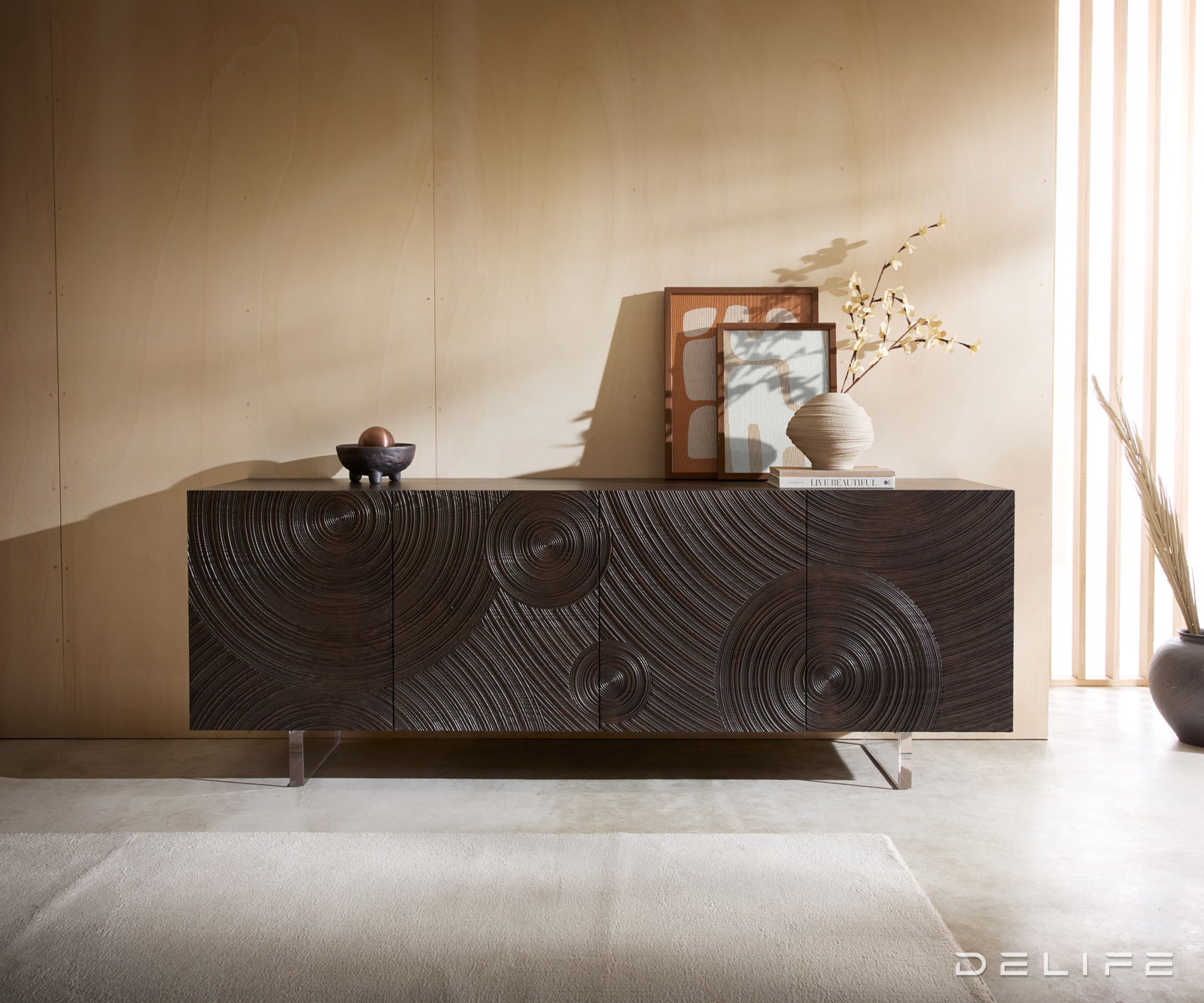 Komoda Ashara 200x48cm, Materijal: Jasen