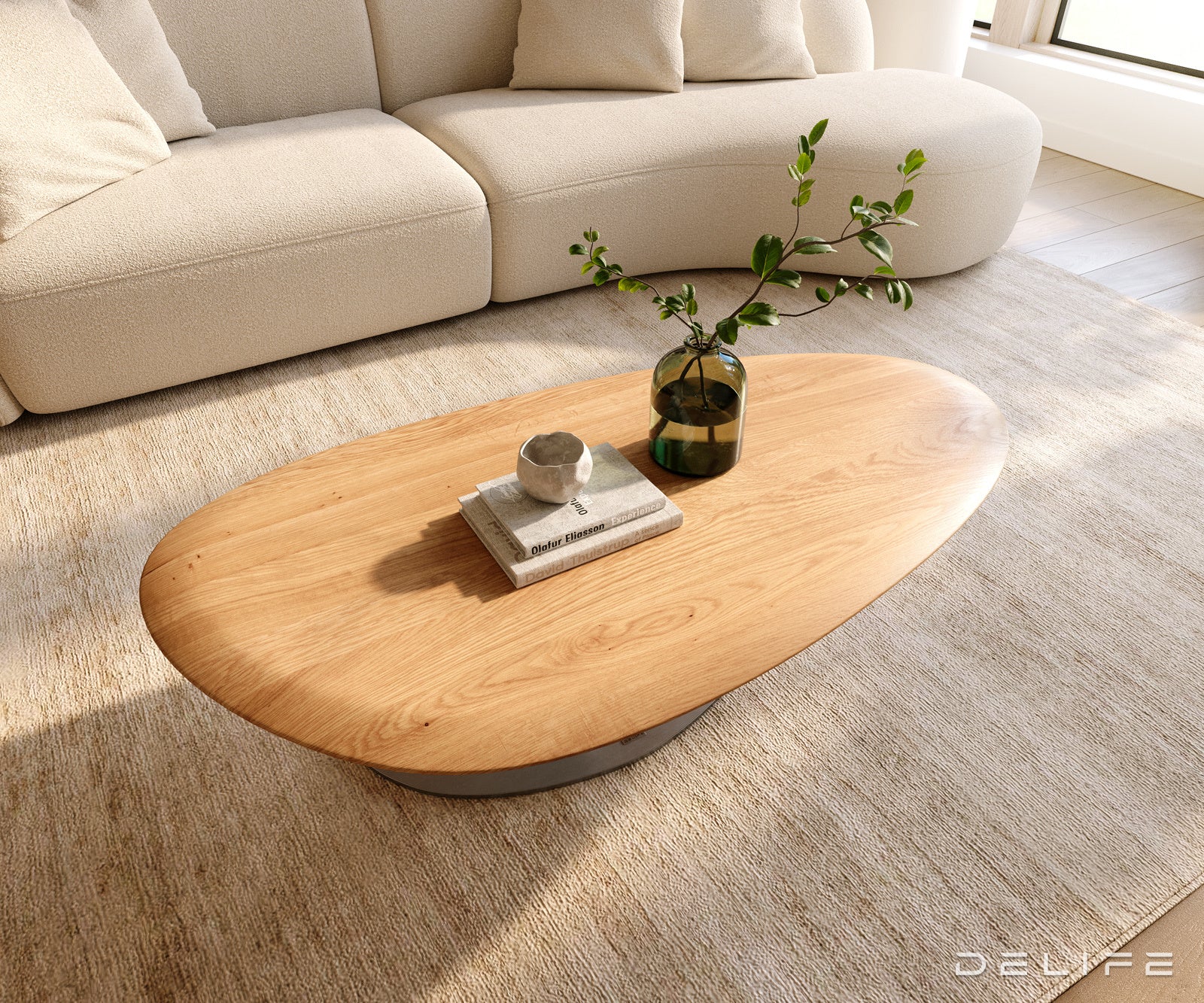 Klub stolić Edge 140x75cm, Materijal: Hrast