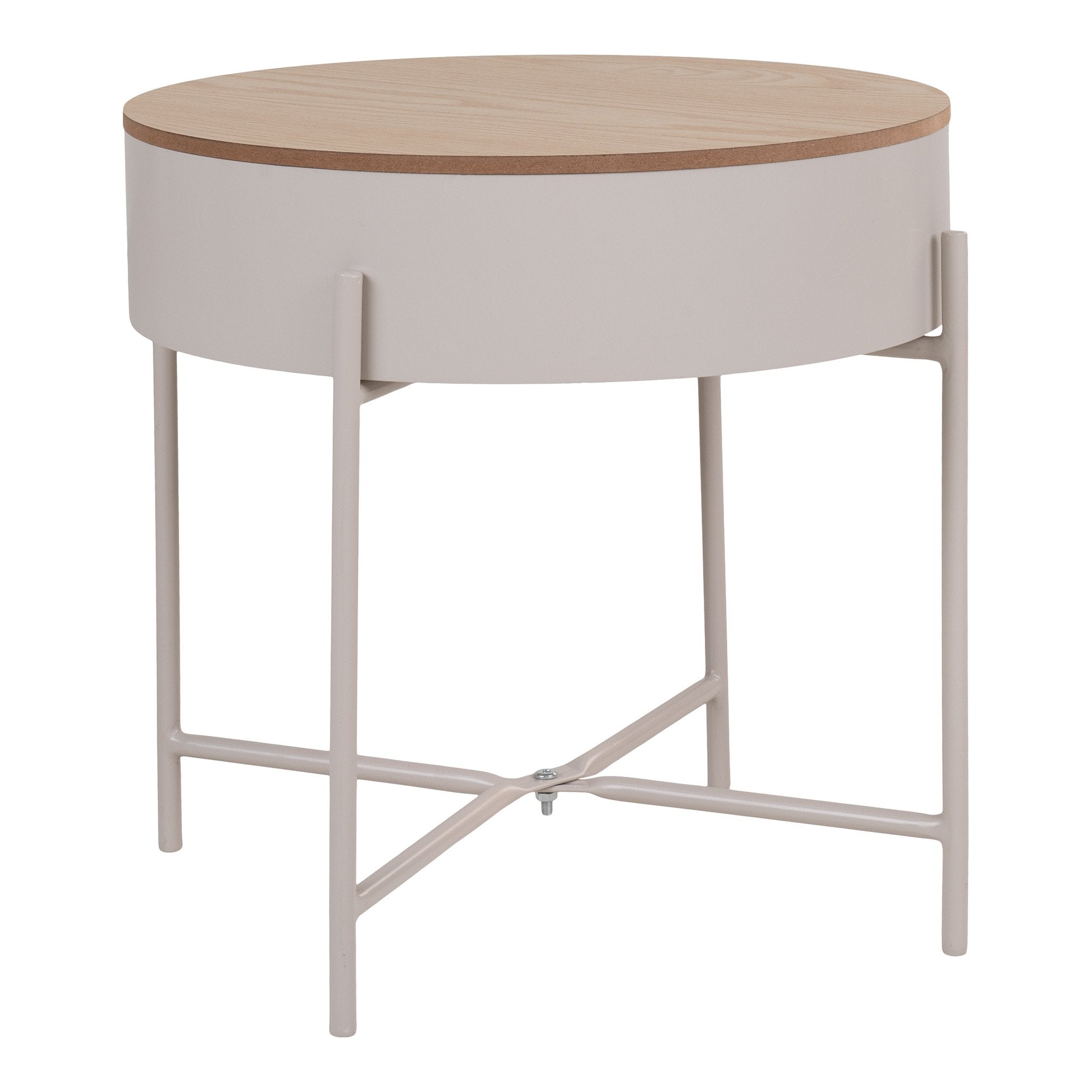 Pomoćni stolić Sisco, Materijal: MDF/Čelik