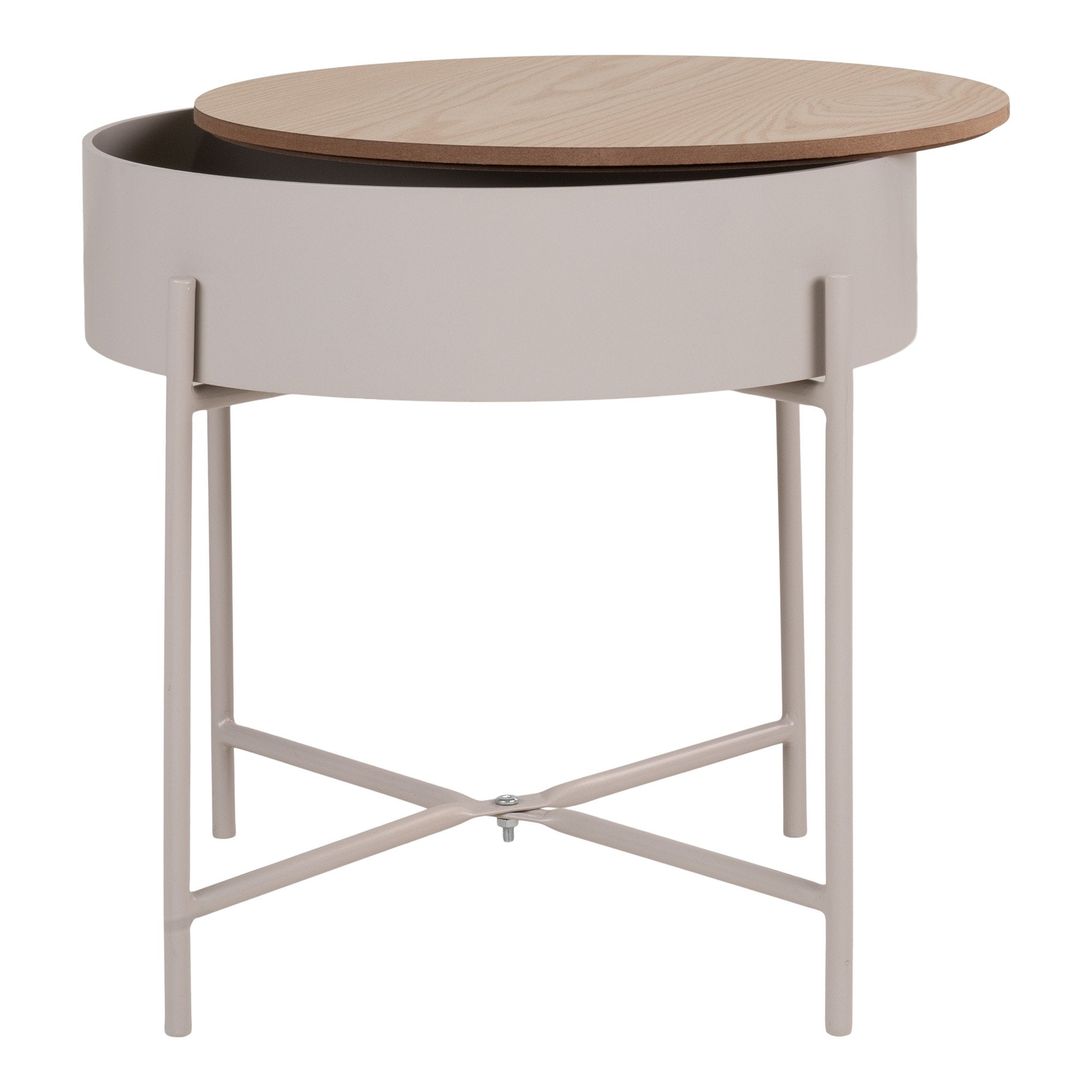 Pomoćni stolić Sisco, Materijal: MDF/Čelik