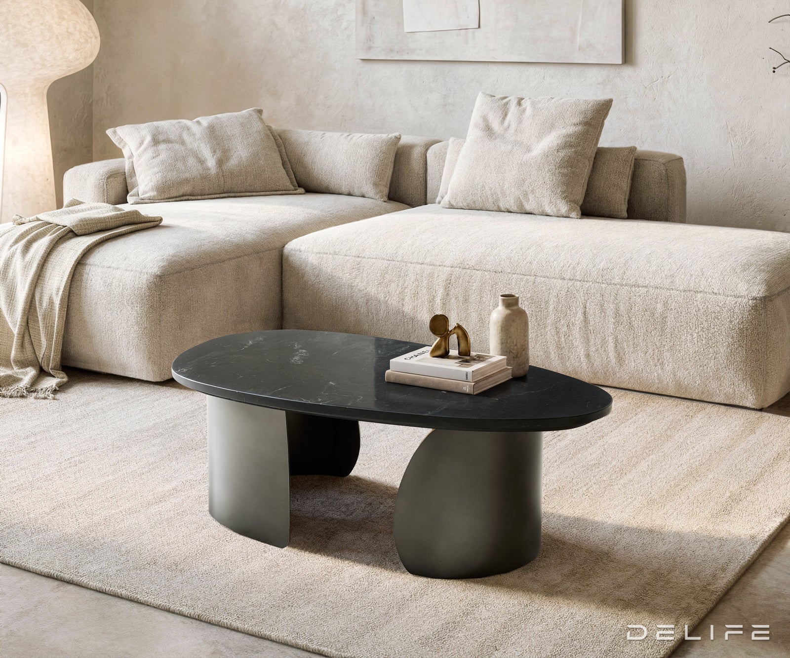 Klub stolić Marvello 101x50cm, Materijal: Mramor
