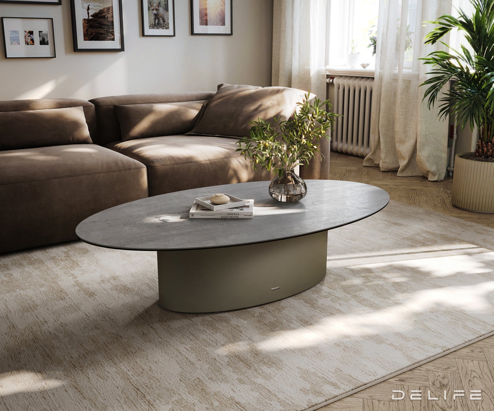 Klub stolić Edge 140x80cm, Materijal: Keramika Laminam