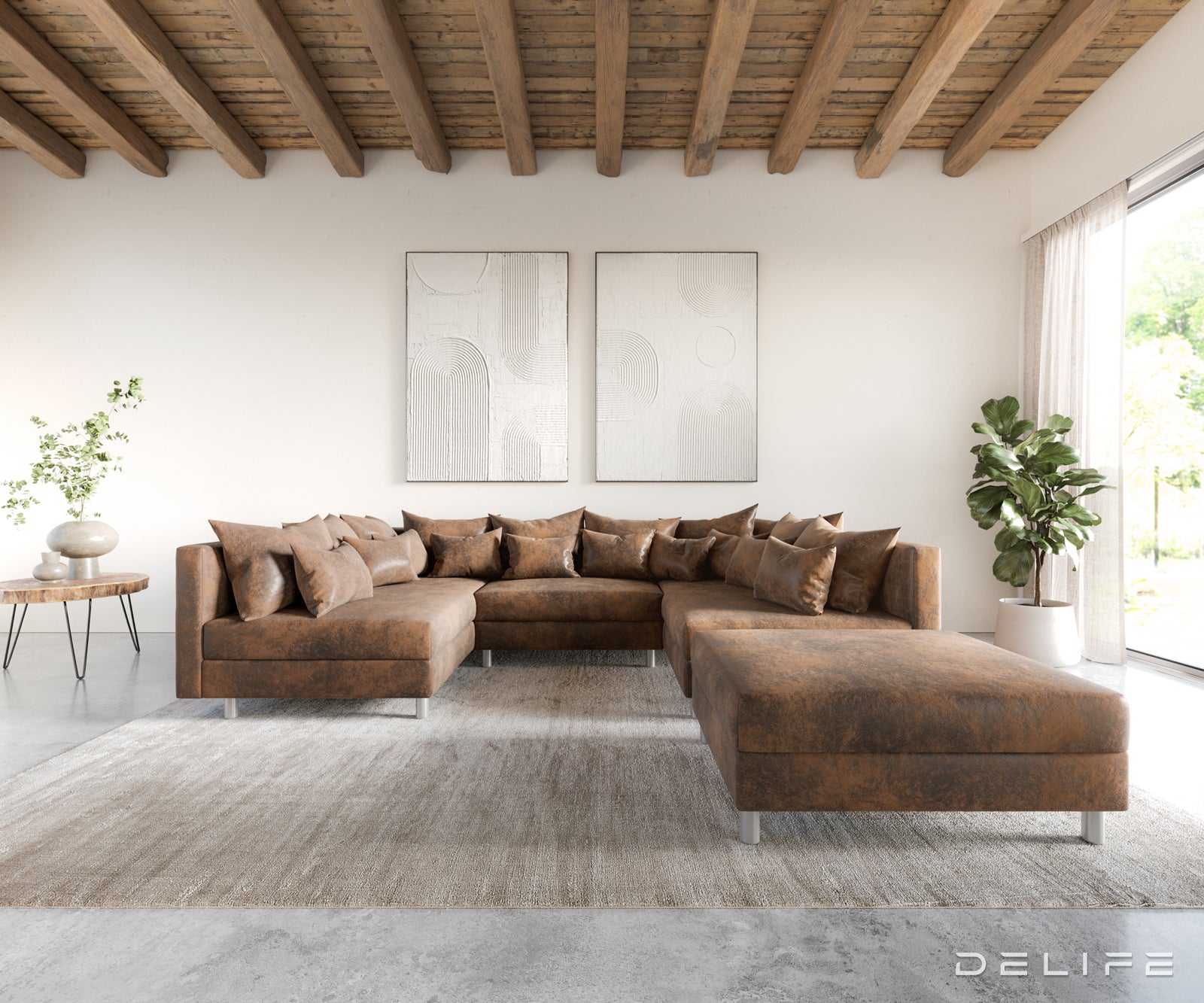 Kutna garnitura Clovis 300x185cm, Materijal: Mikrovelur