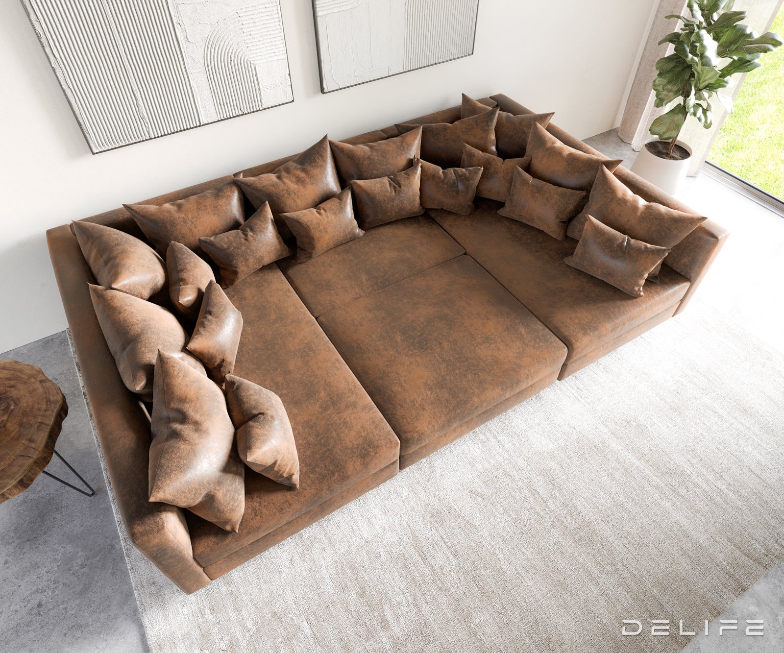Kutna garnitura Clovis 300x185cm, Materijal: Mikrovelur