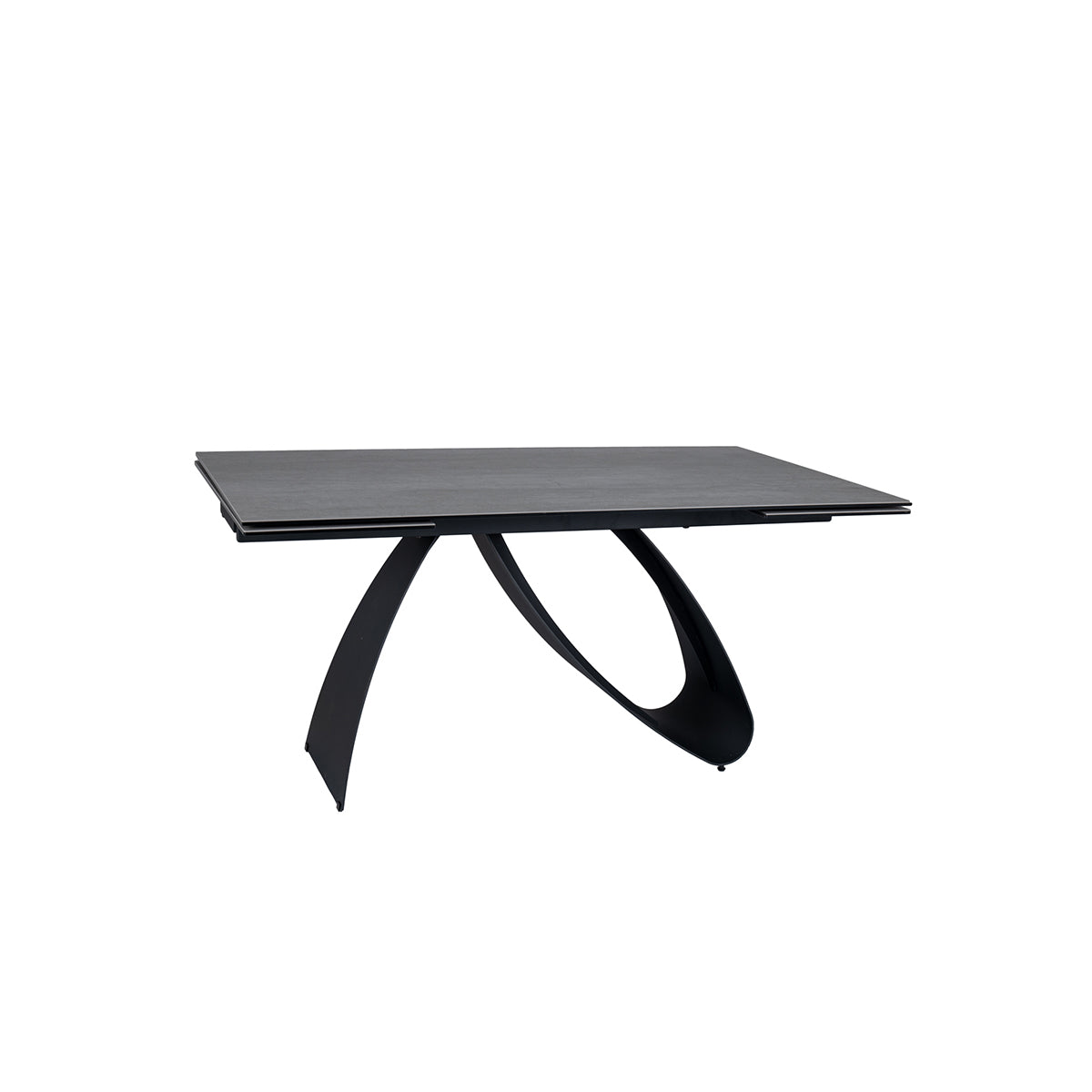 Blagovaonski stol Diuna 160/240x90cm, Materijal: Kaljeno staklo, Keramika