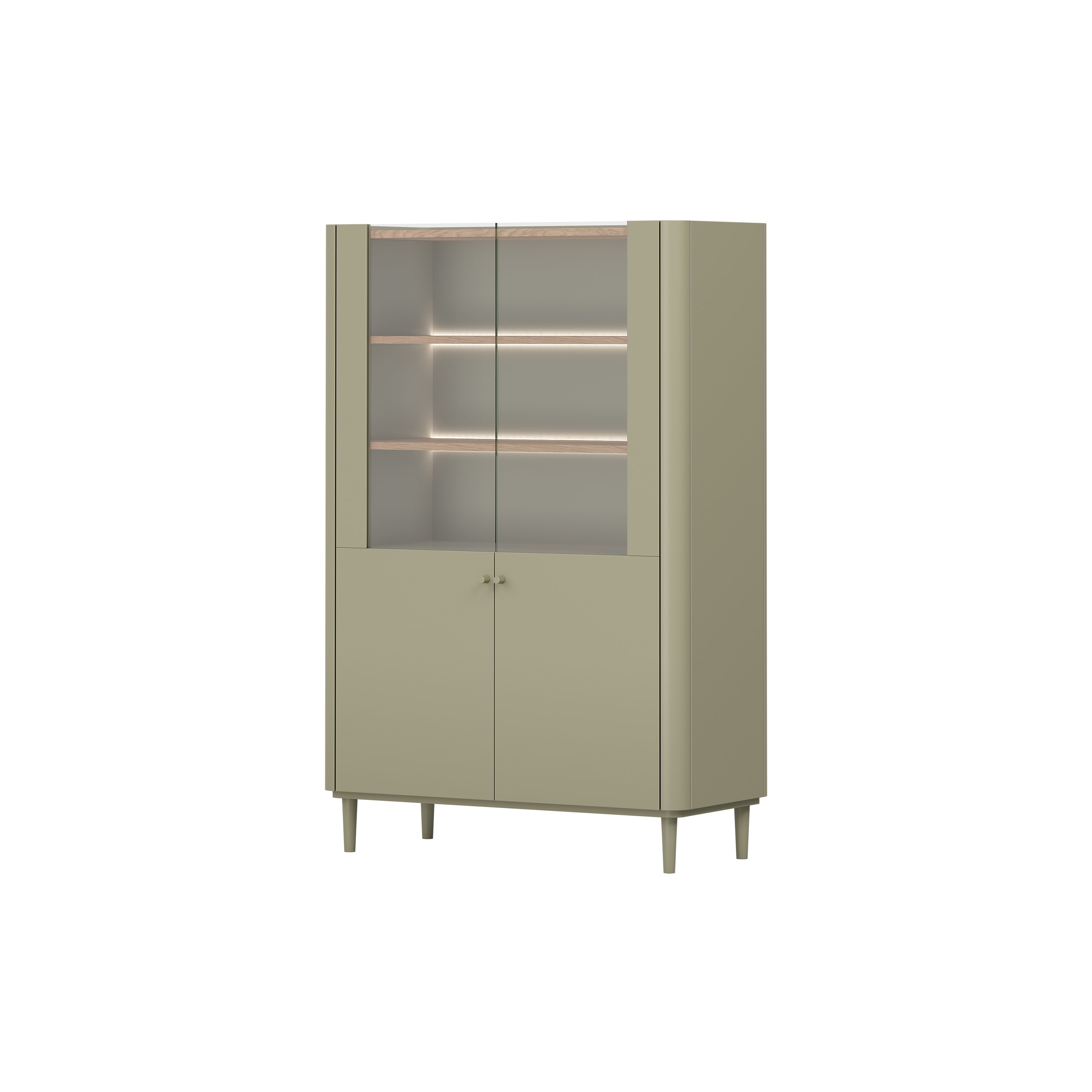 Vitrina Elivo 100cm, Materijal: MDF,Melaminska ploča