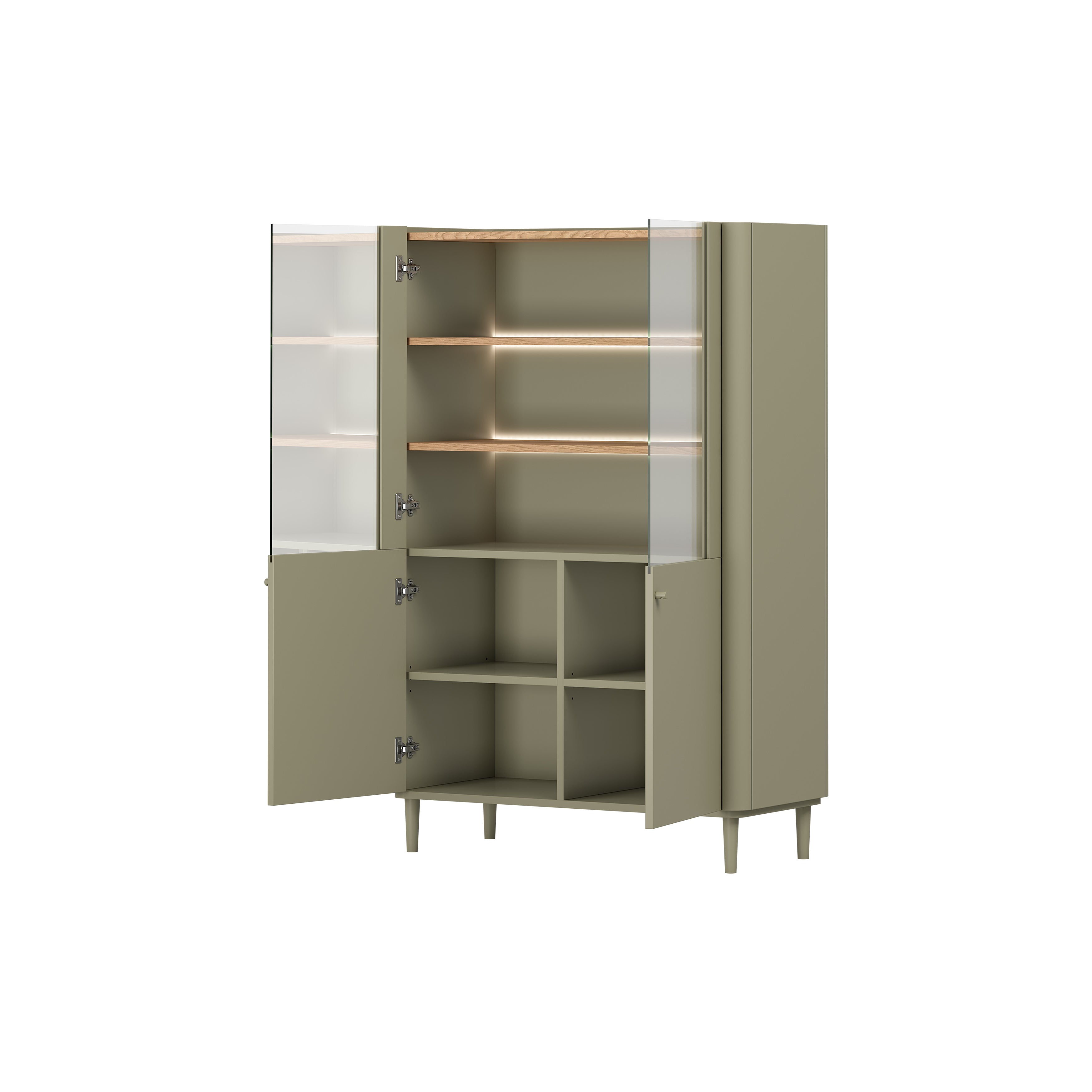 Vitrina Elivo 100cm, Materijal: MDF,Melaminska ploča