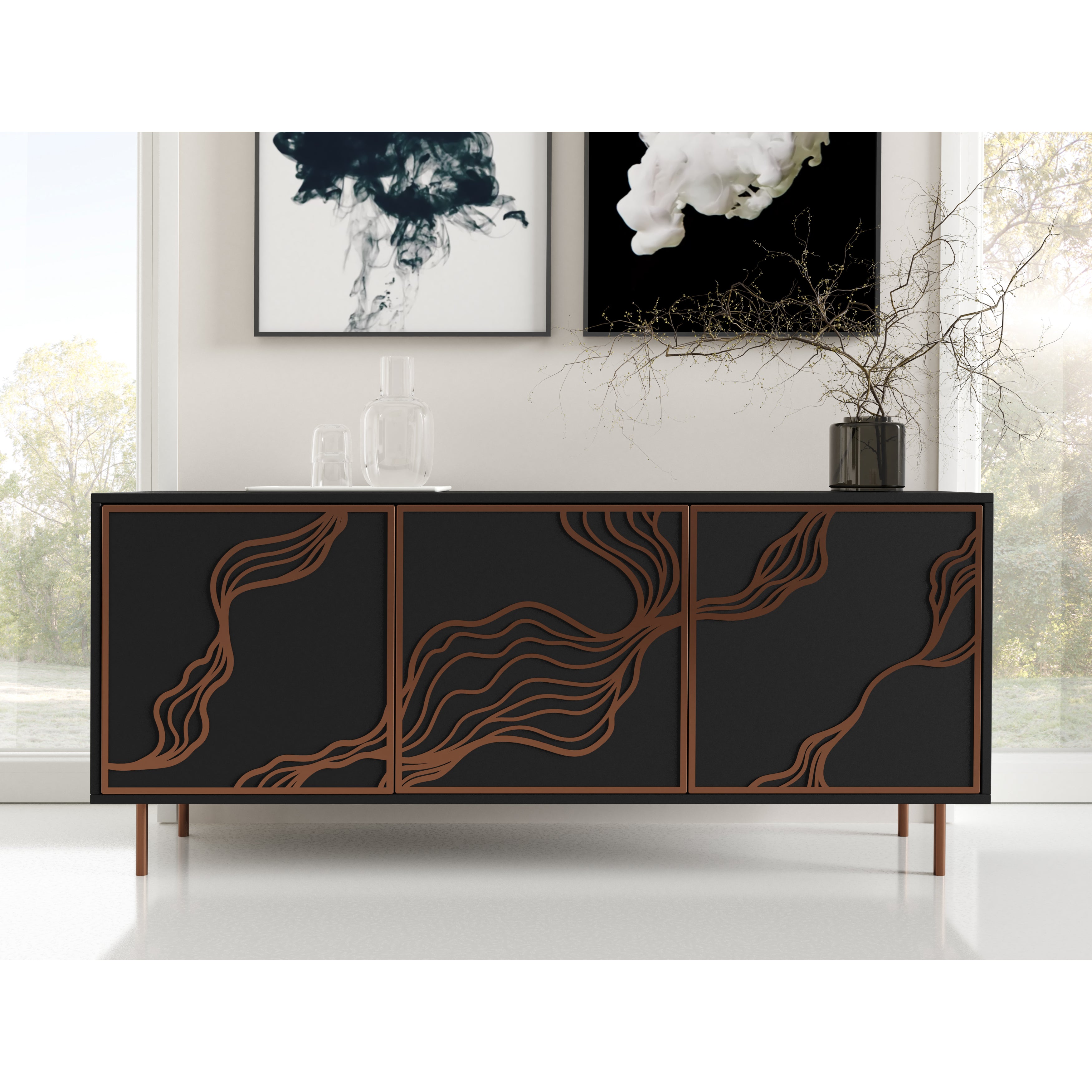 Komoda Maris 164.5x42cm, Materijal: Laminirana ploča
