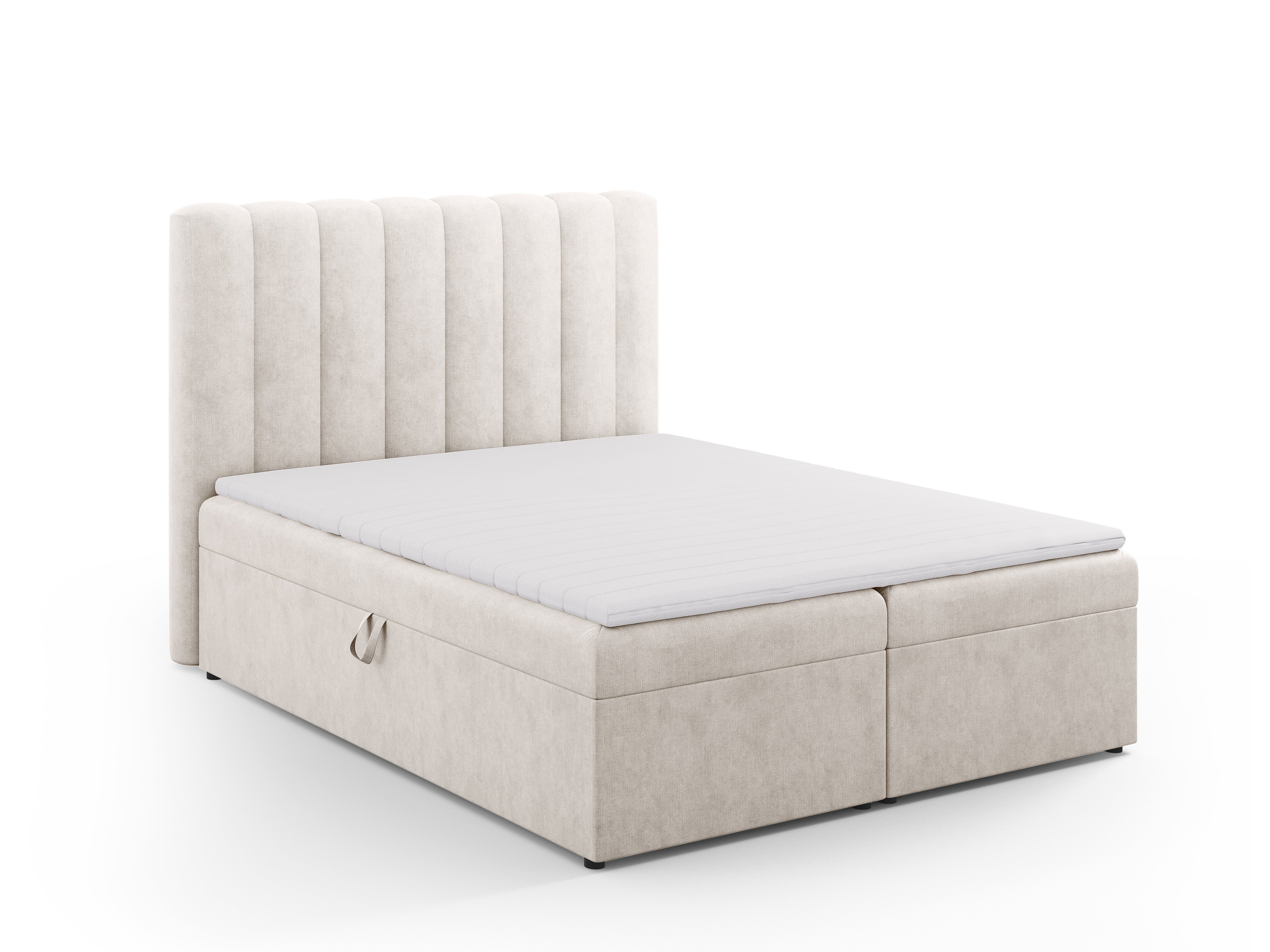 Box spring krevet Kelp, Materijal: Strukturirana tkanina