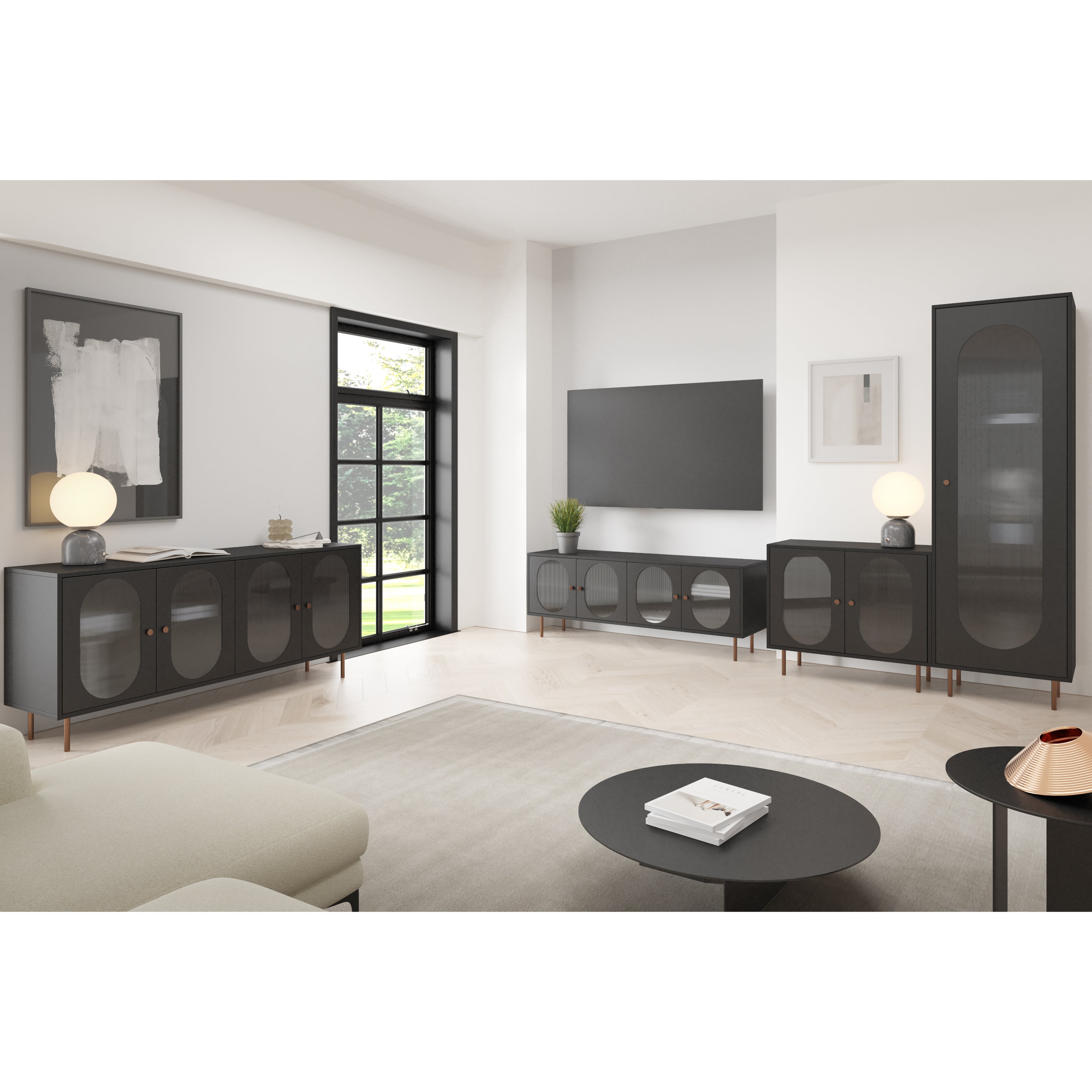 Vitrina Velvet 200x60cm, Materijal: Laminirana ploča