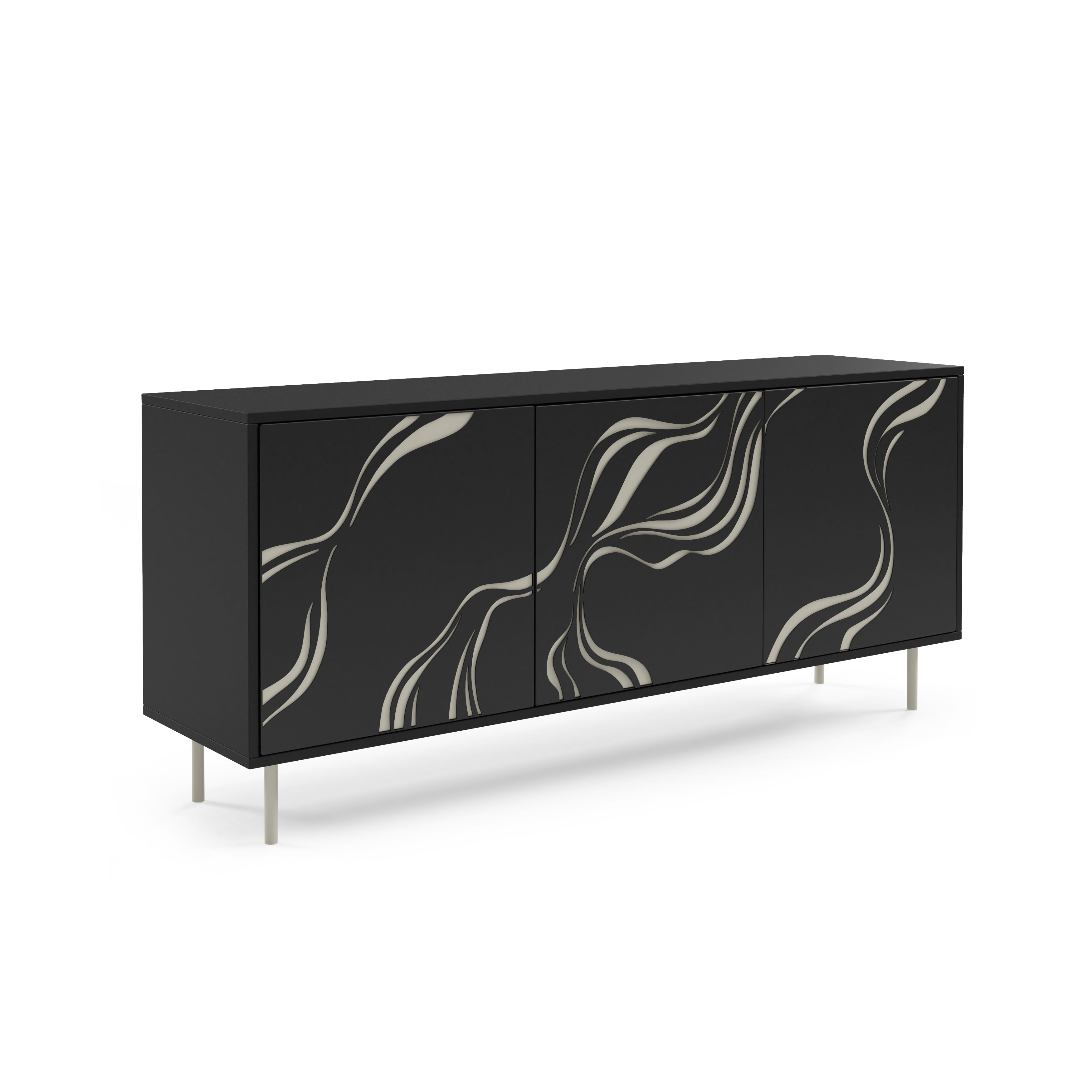 Komoda Vintro 164.5x42cm, Materijal: Laminirana ploča