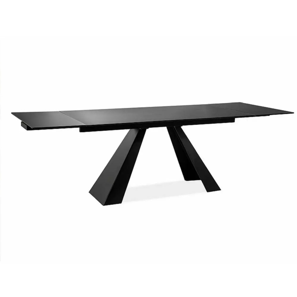 Blagovaonski stol Salvadore 160/240x90cm, Materijal: Kaljeno staklo