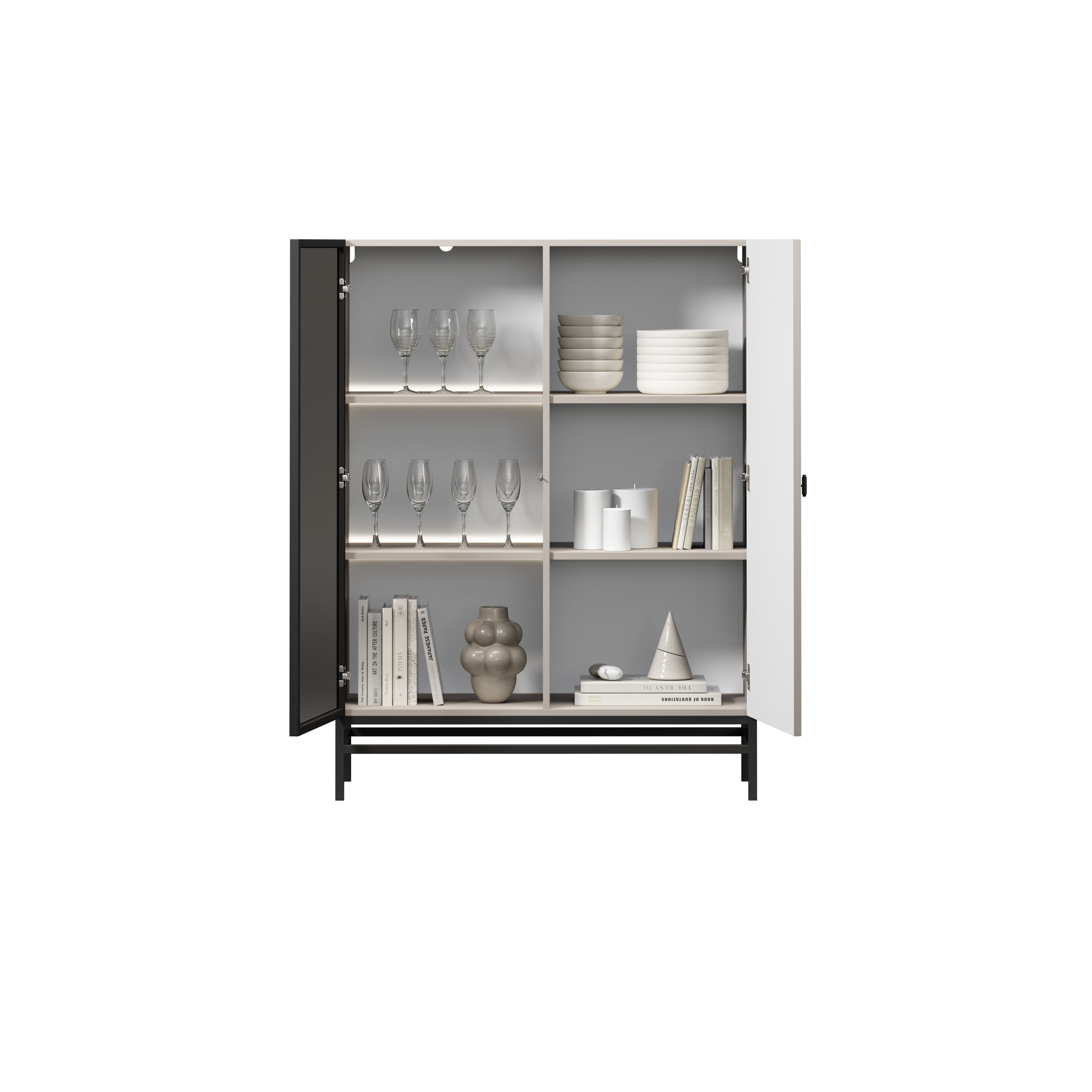 Vitrina Lorini 100x45cm, Materijal: MDF