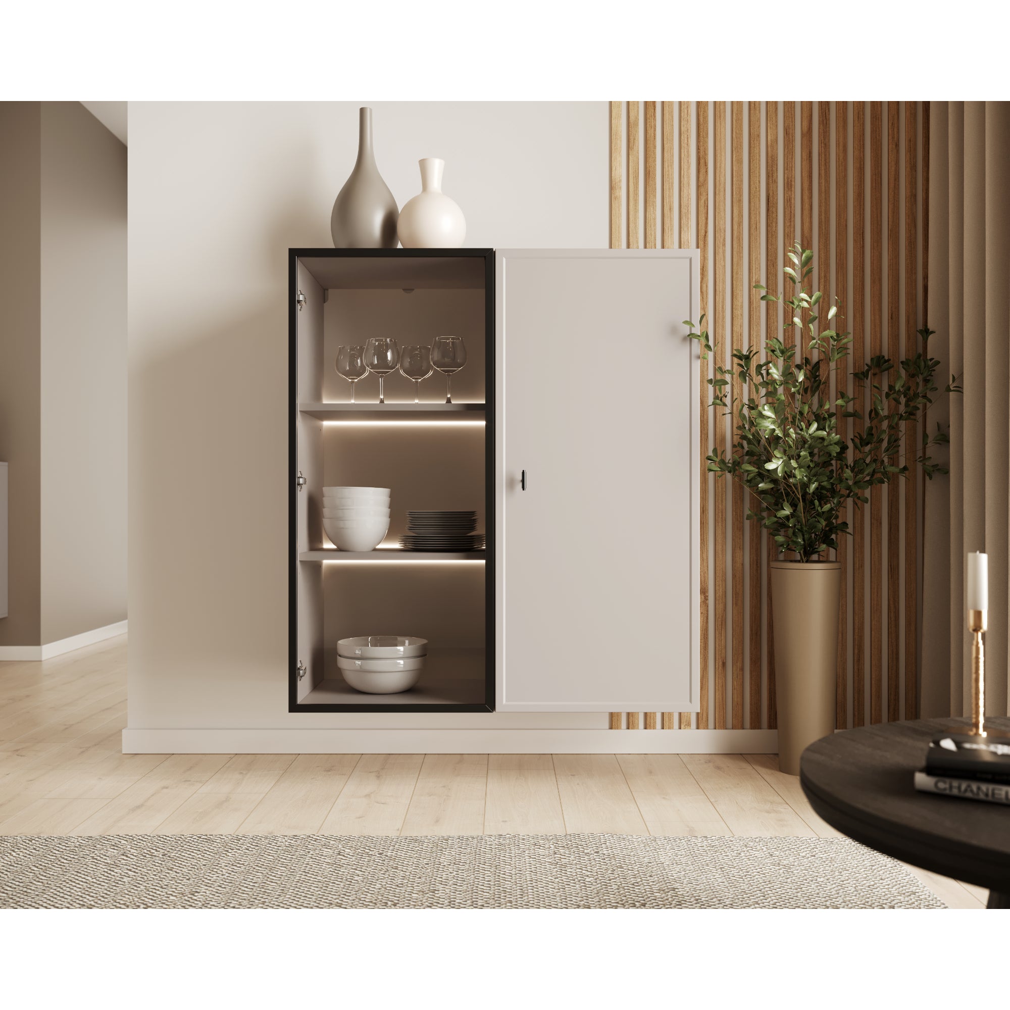 Vitrina Lorini 100x45cm, Materijal: MDF