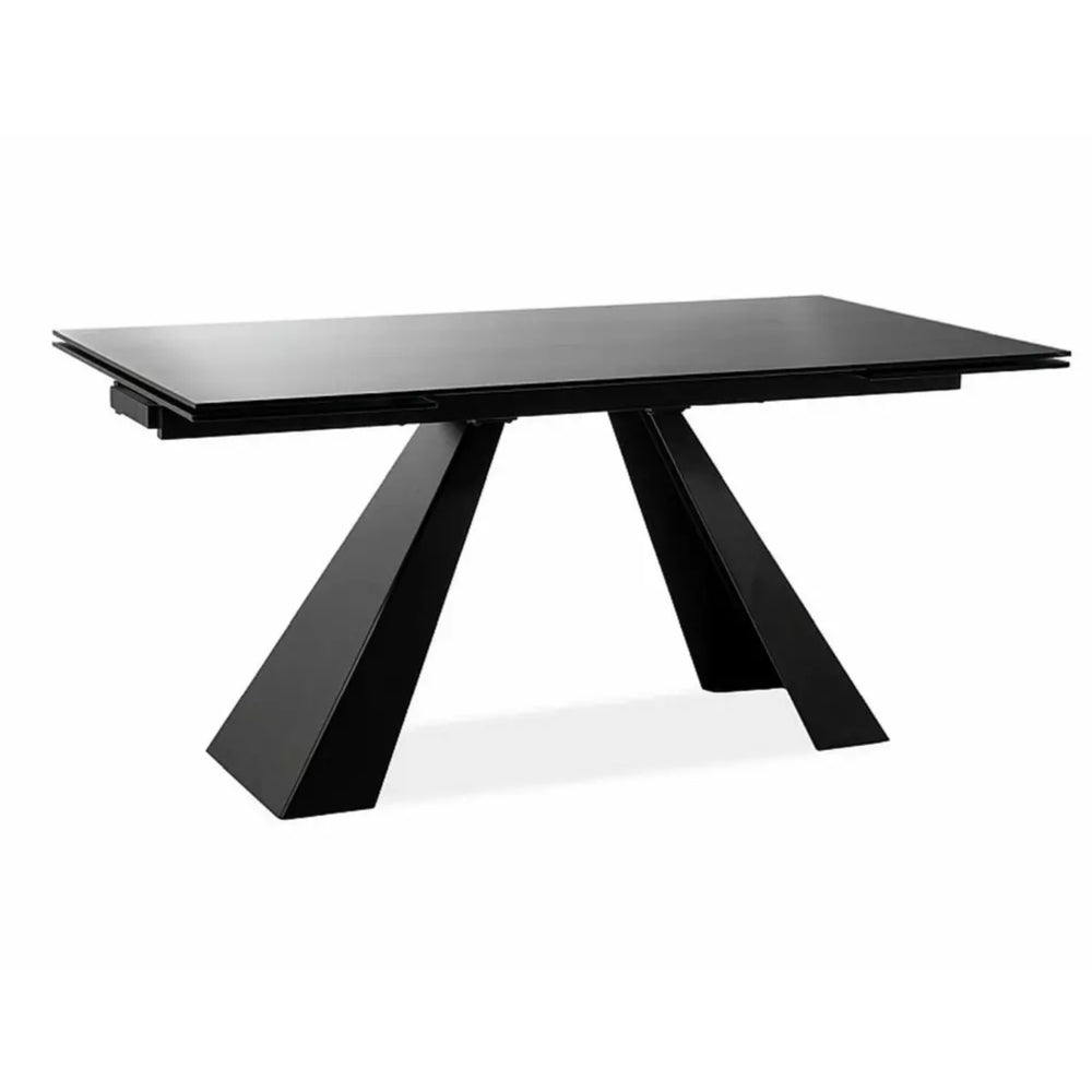 Blagovaonski stol Salvadore 160/240x90cm, Materijal: Kaljeno staklo