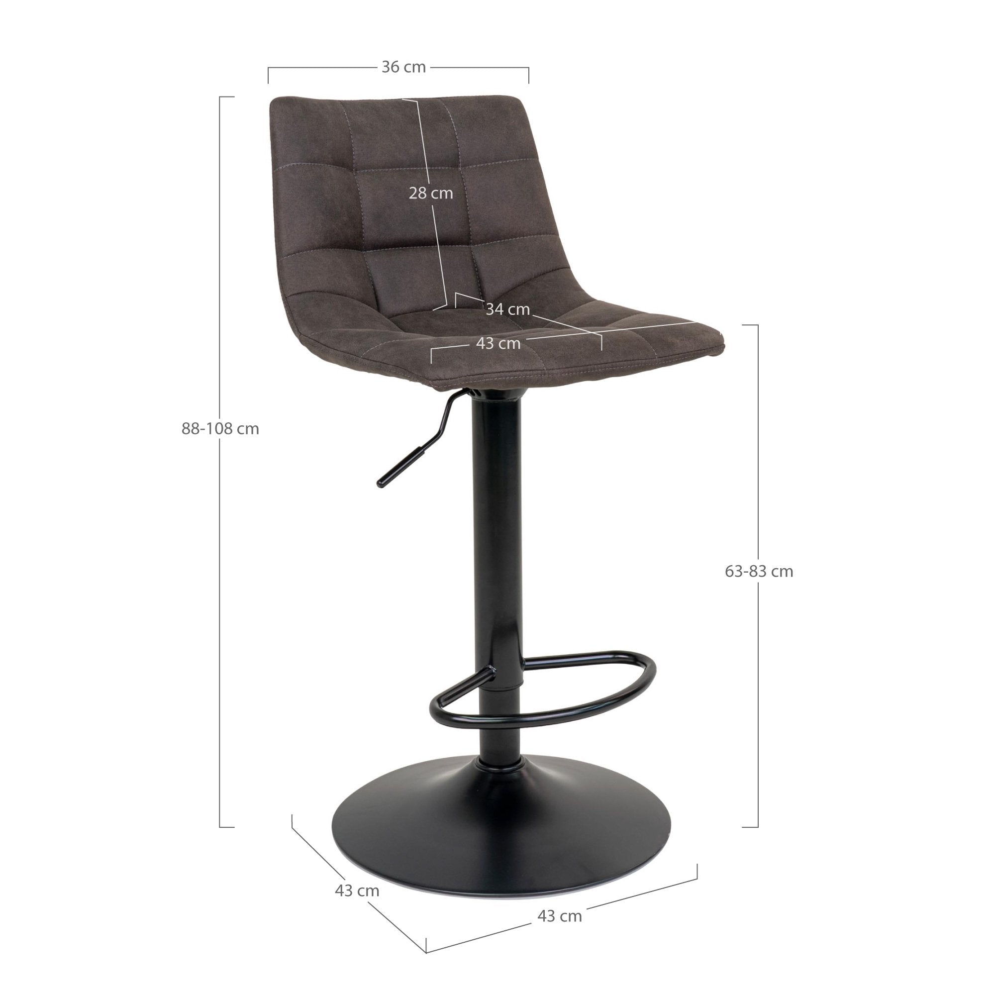 Barska stolica Middelfart, Materijal: Mikrofibra