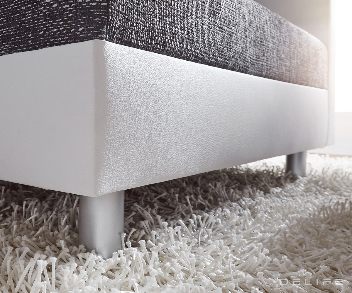 Kutna garnitura XXL Clovis 400x375cm, Materijal: Strukturirana tkanina/Umjetna koža