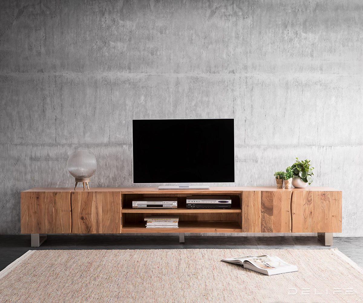 Komoda Live Edge 200x46cm, Materijal: Bagrem