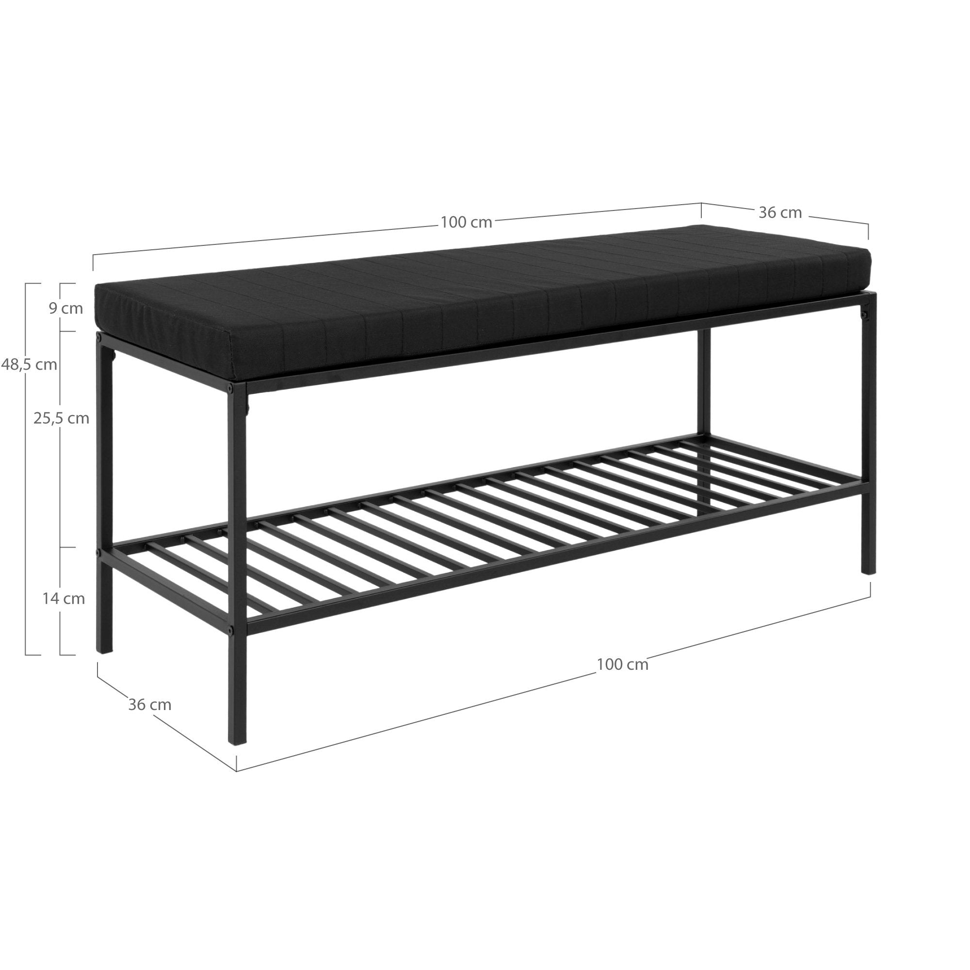 Klupa Vita, Materijal: Poliester/Čelik