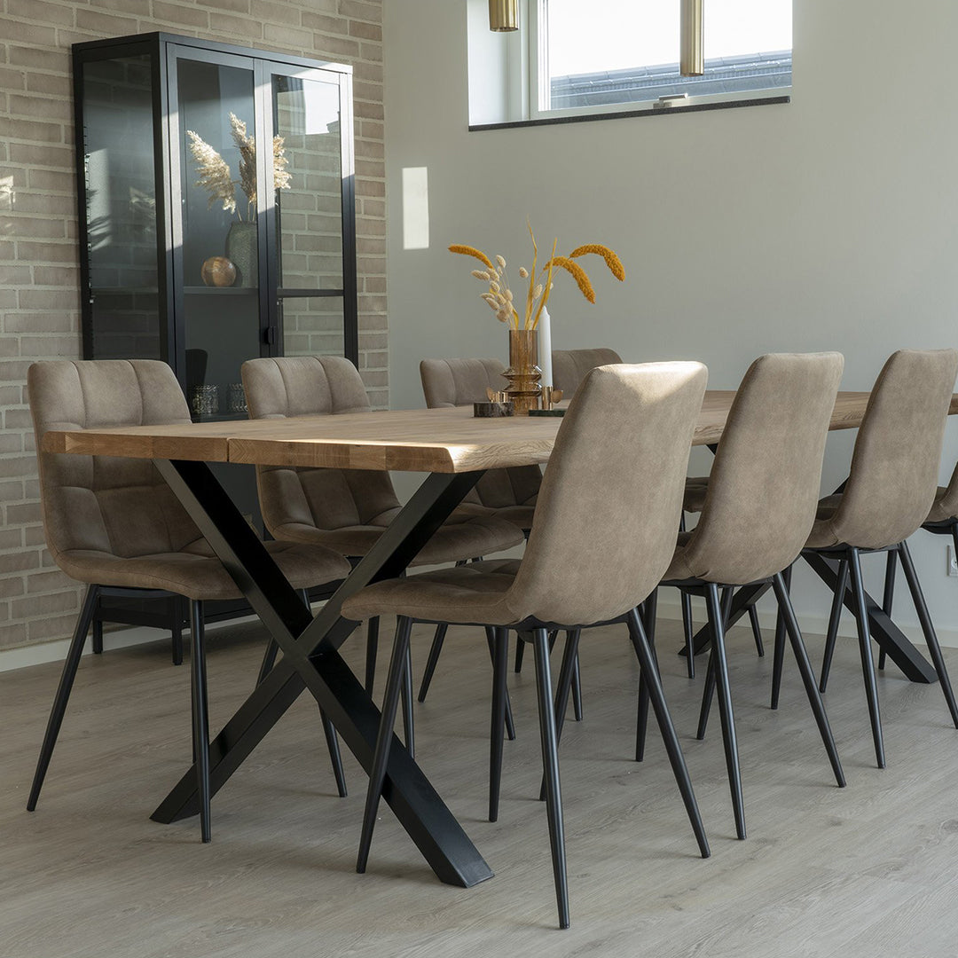 Fiksni stol Toulon 95x140x75cm, Materijal: Hrast