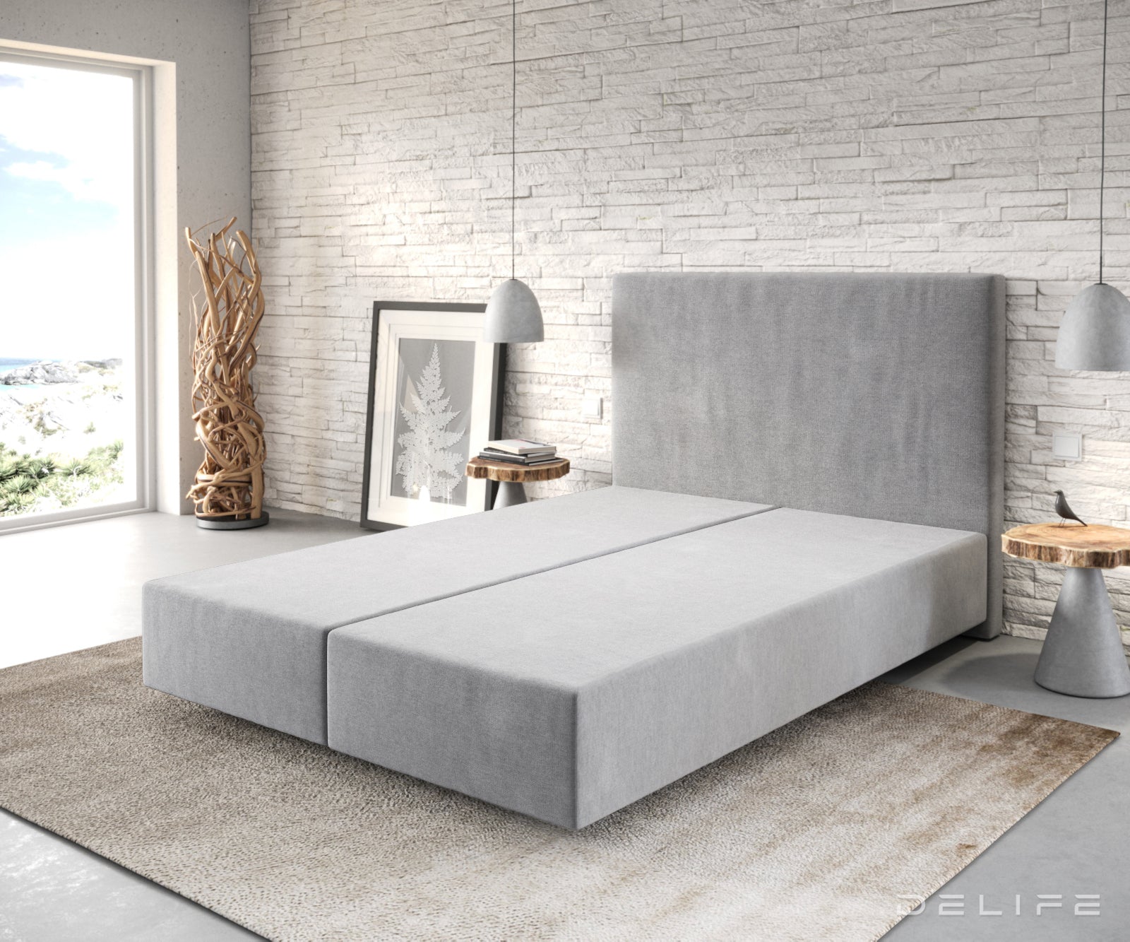 Box spring okvir Dream-Well, Materijal: Mikrofibra