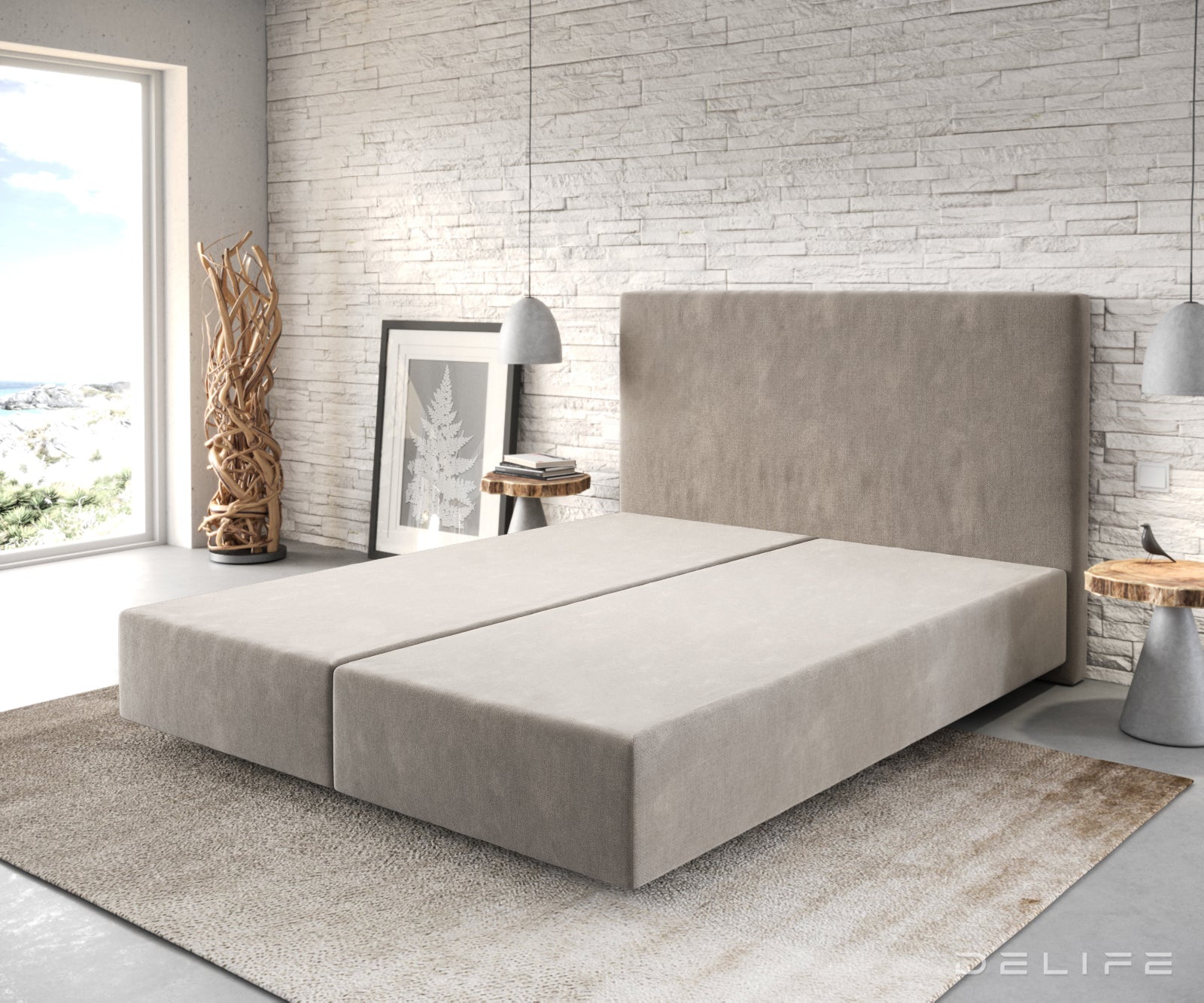 Box spring okvir Dream-Well, Materijal: Mikrofibra