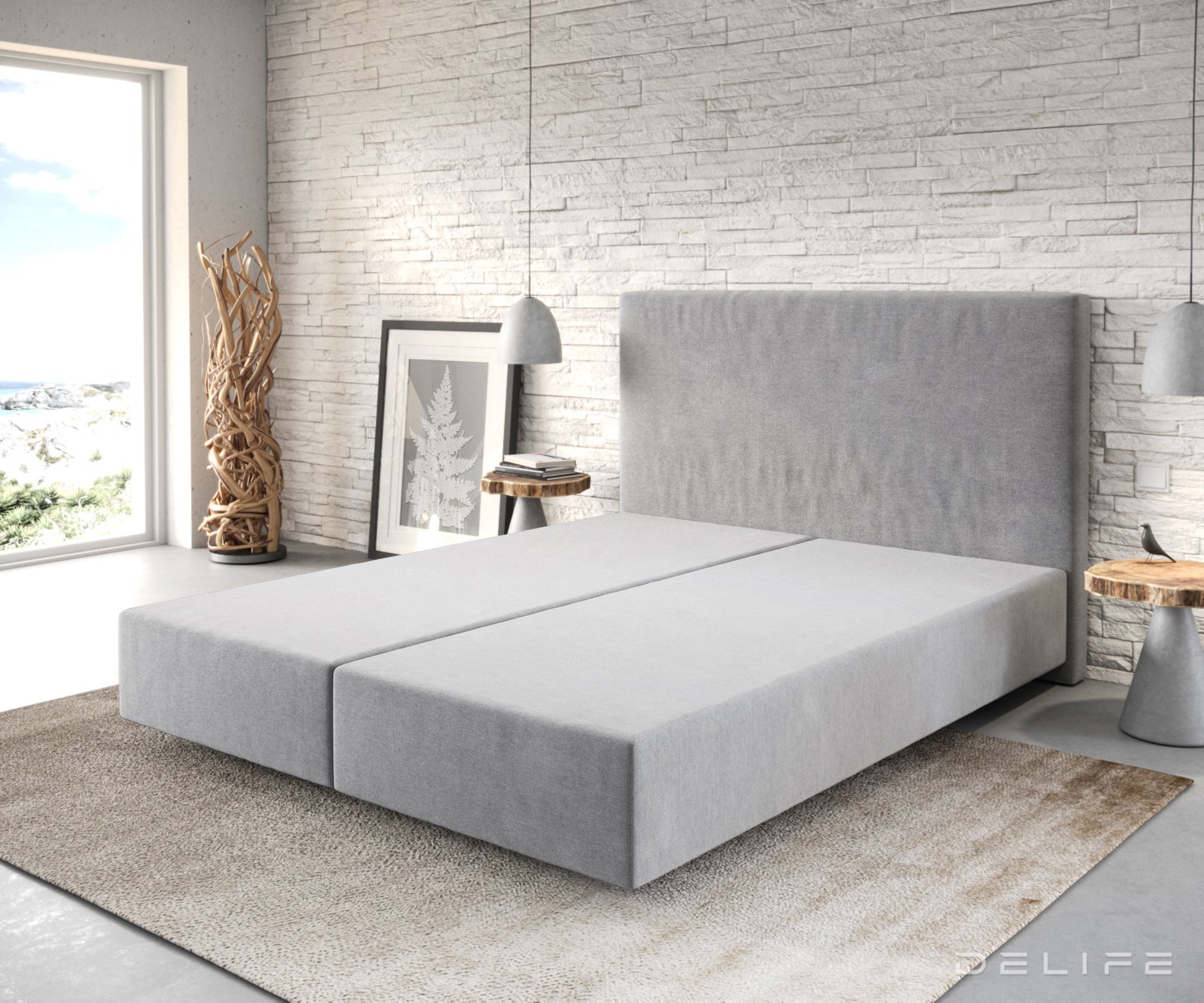 Box spring okvir Dream-Well, Materijal: Mikrofibra
