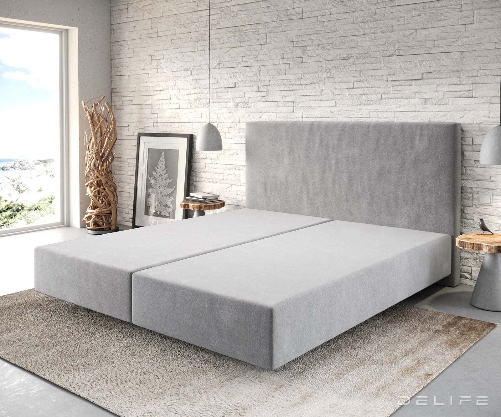 Box spring okvir Dream-Well, Materijal: Mikrofibra