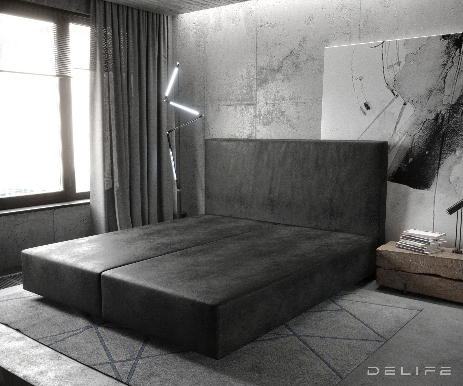 Box spring okvir Dream-Well, Materijal: Mikrofibra