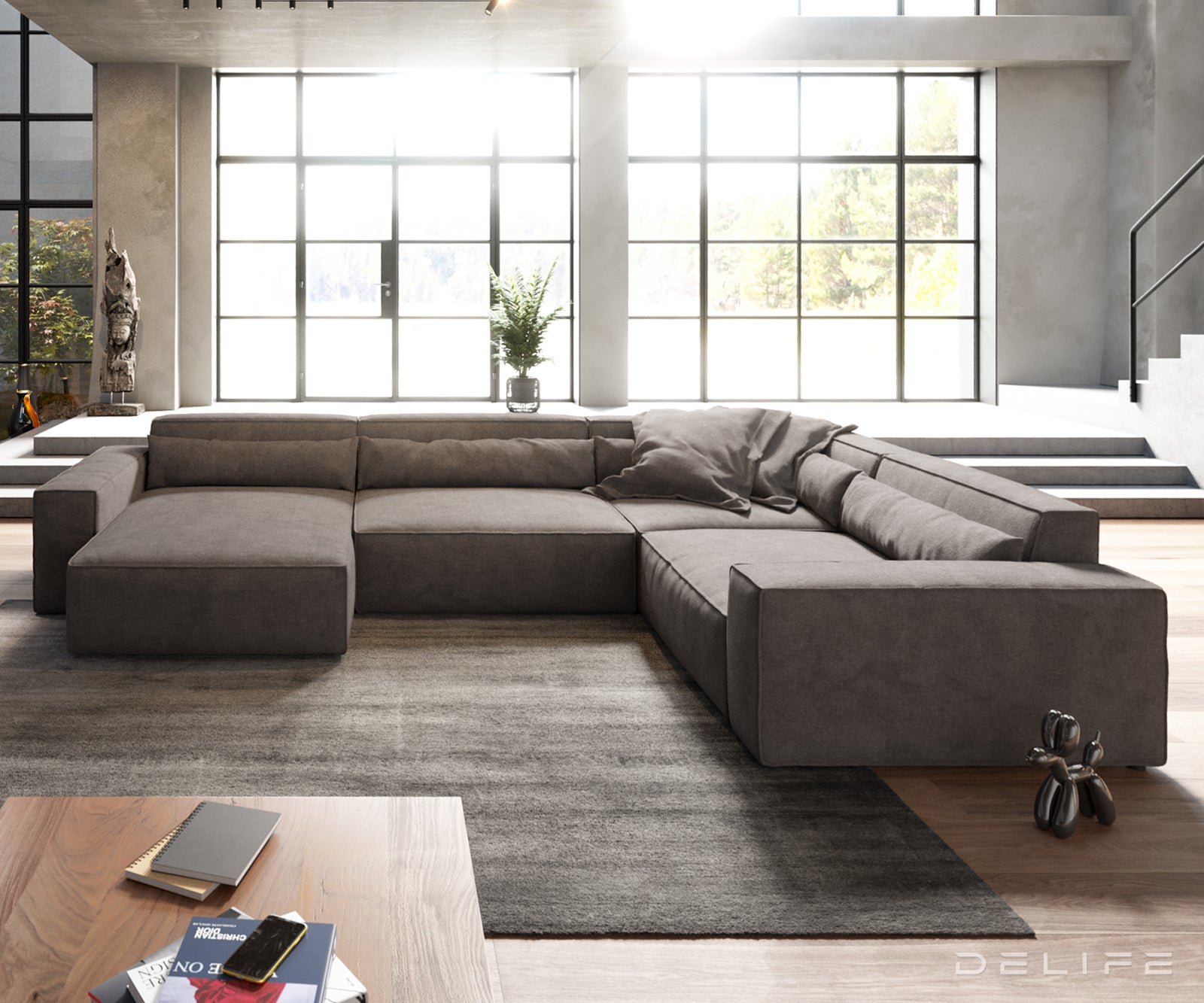 Velika kutna garnitura Sirpio XL 360x258cm, Materijal: Mikrofibra