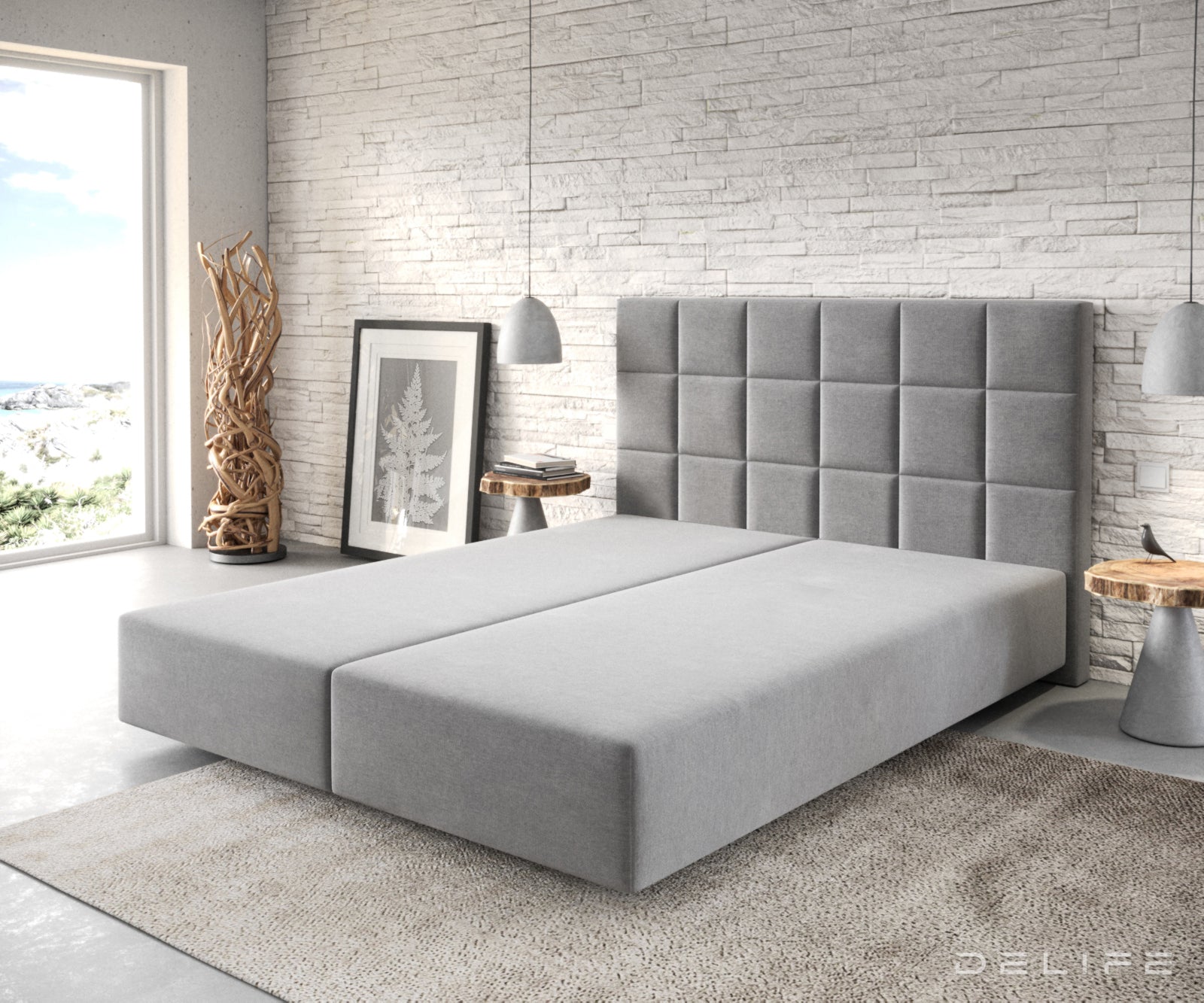 Box spring okvir Dream-Fine, Materijal: Mikrofibra