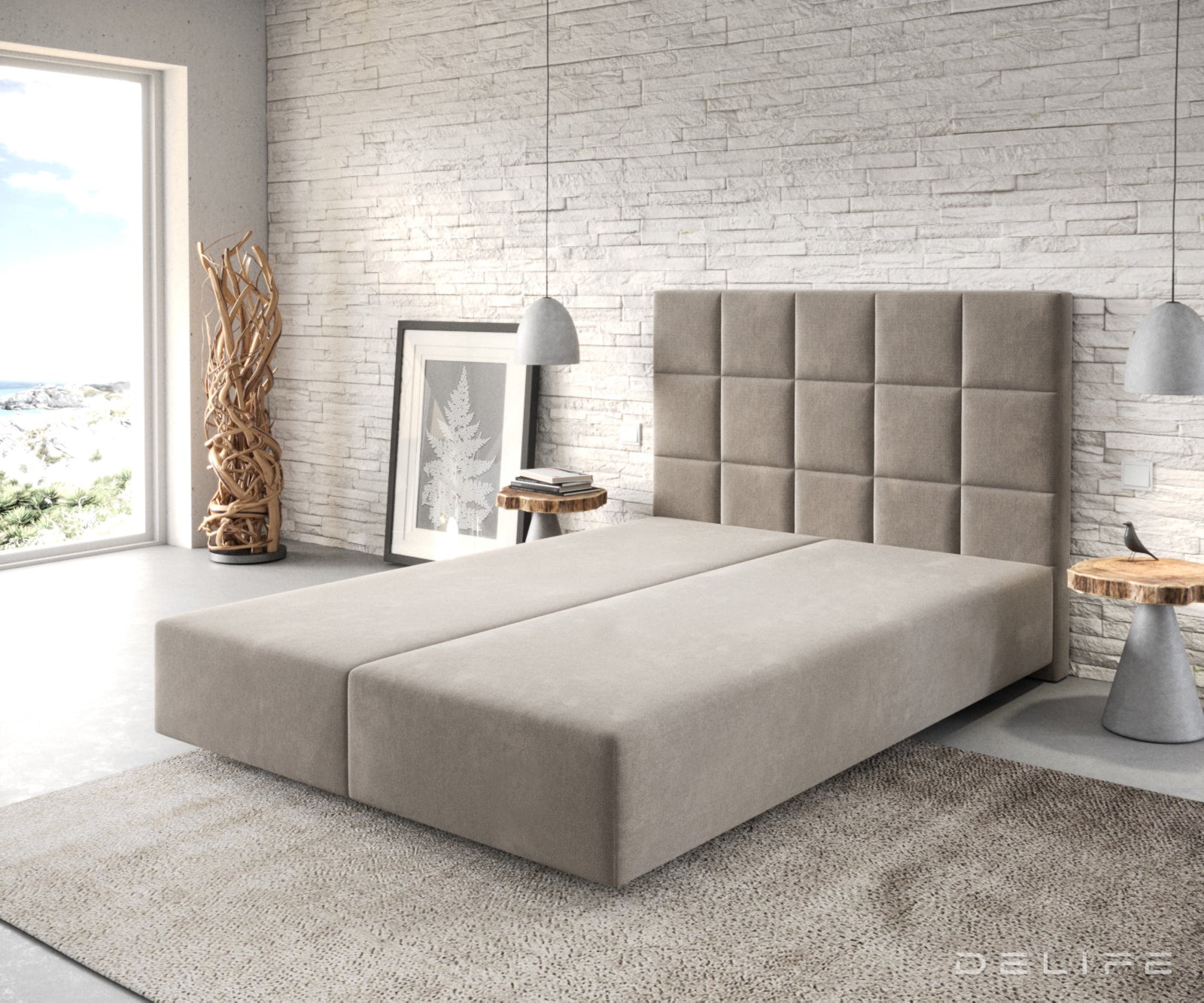 Box spring okvir Dream-Fine, Materijal: Mikrofibra