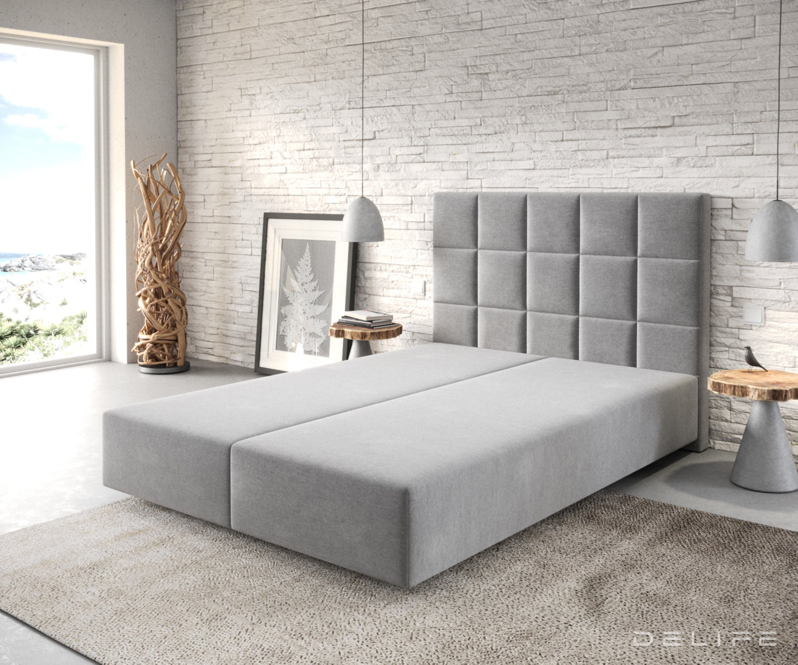 Box spring okvir Dream-Fine, Materijal: Mikrofibra